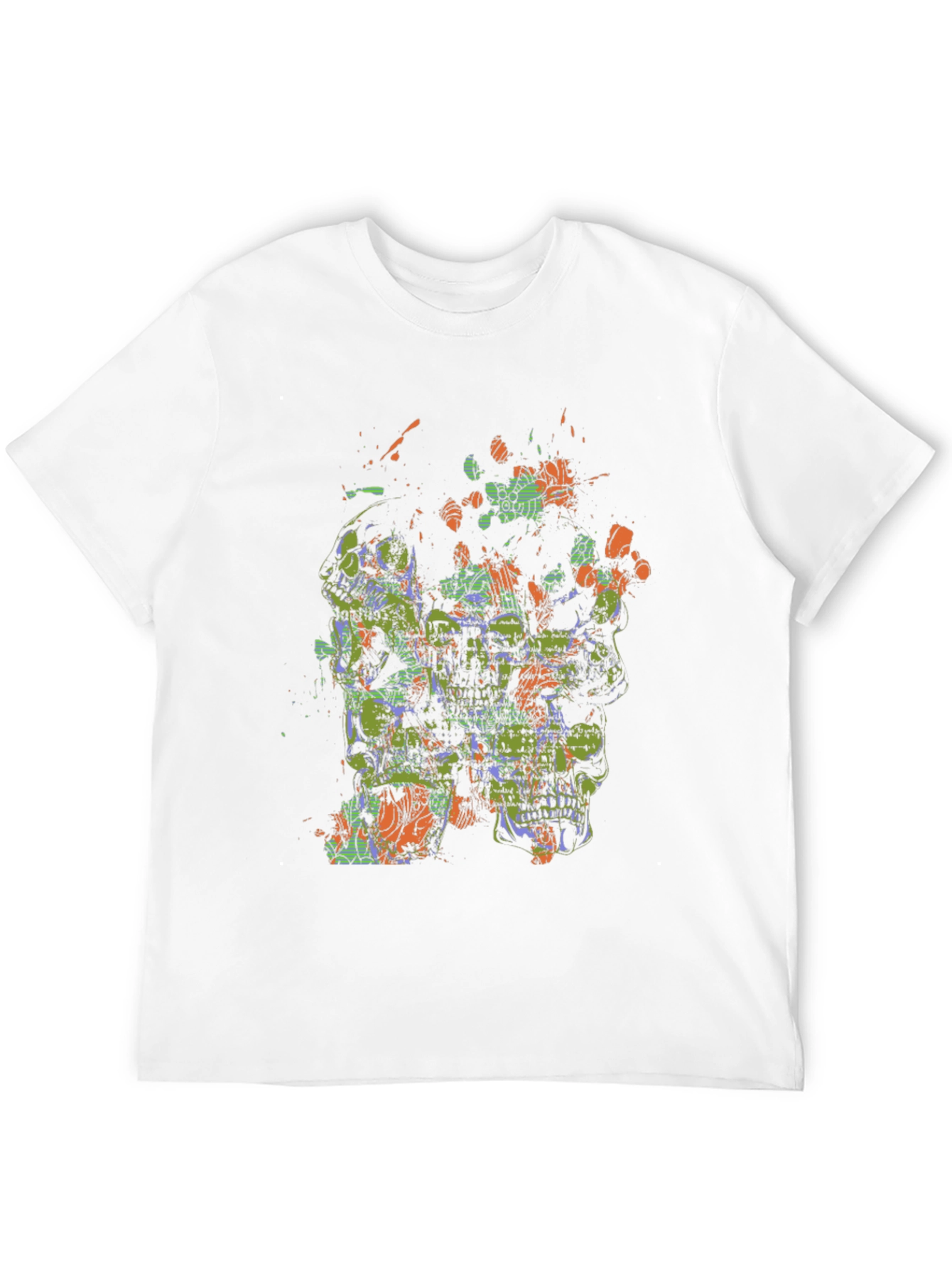 Abstract Skull Graphic Tee - Bold & Unique Design