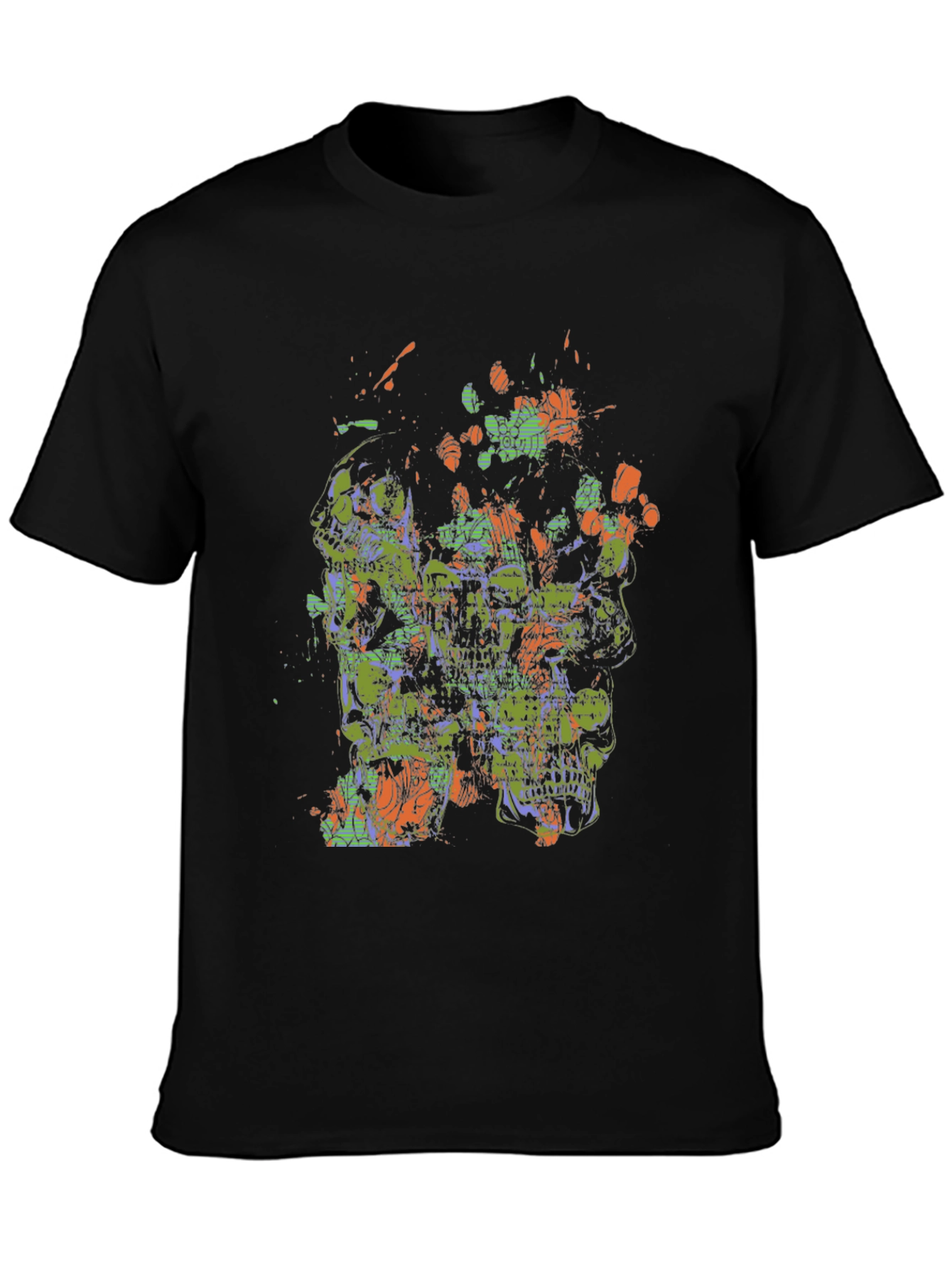 Abstract Skull Graphic Tee - Bold & Unique Design