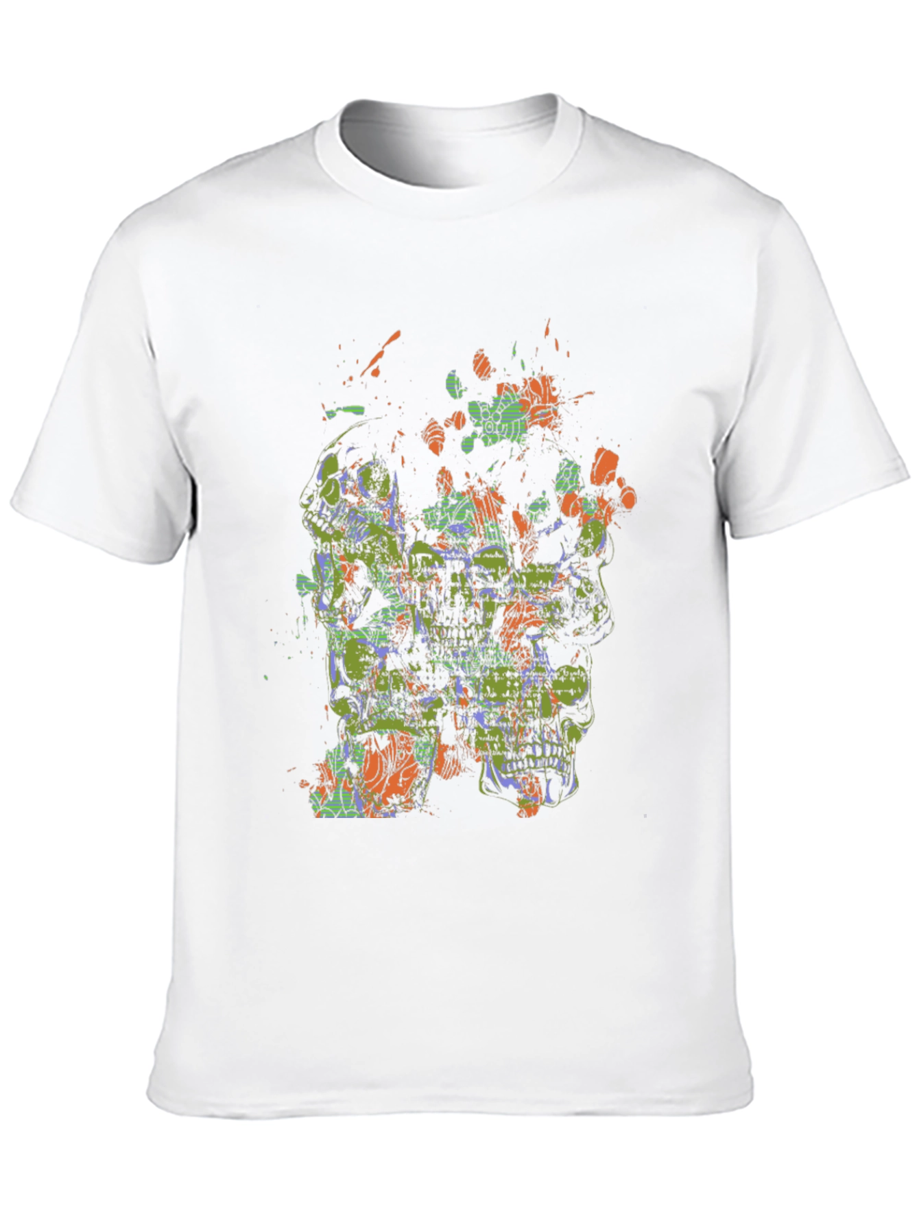 Abstract Skull Graphic Tee - Bold & Unique Design