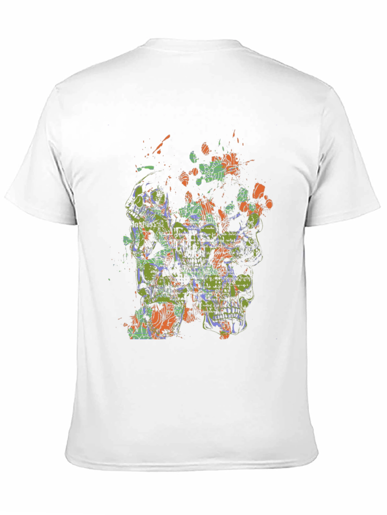 Abstract Skull Graphic Tee - Bold & Unique Design