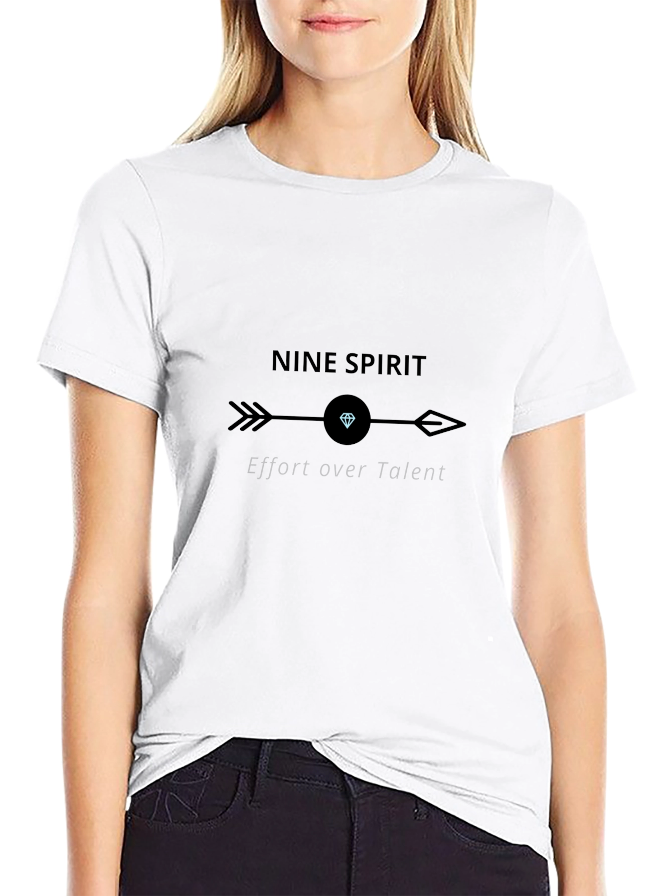Nine Spirit Graphic T-Shirt - Effort Over Talent