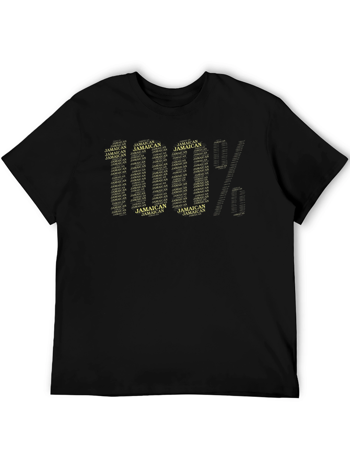 100% Jamaican Graphic Tee - Black