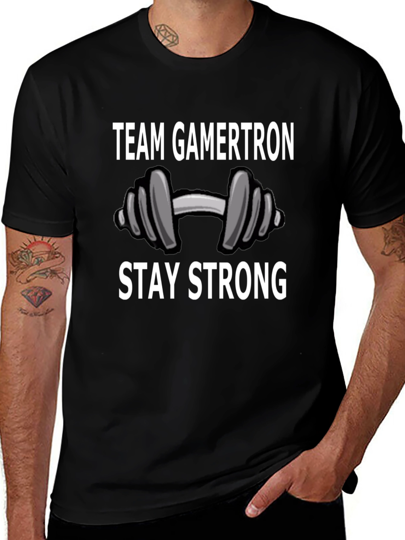Team Gamertron Stay Strong Black T-Shirt