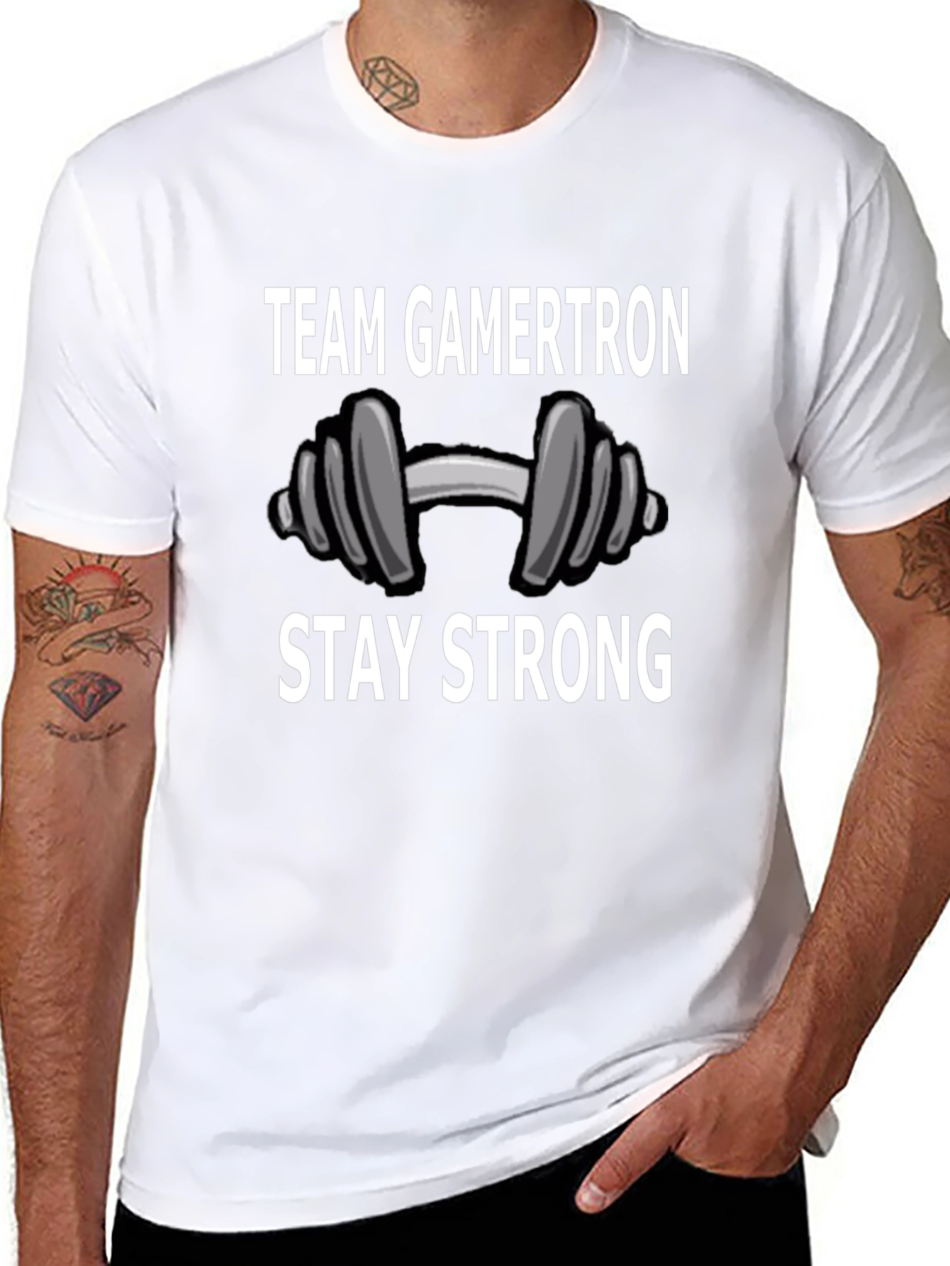 Team Gamertron Stay Strong Black T-Shirt