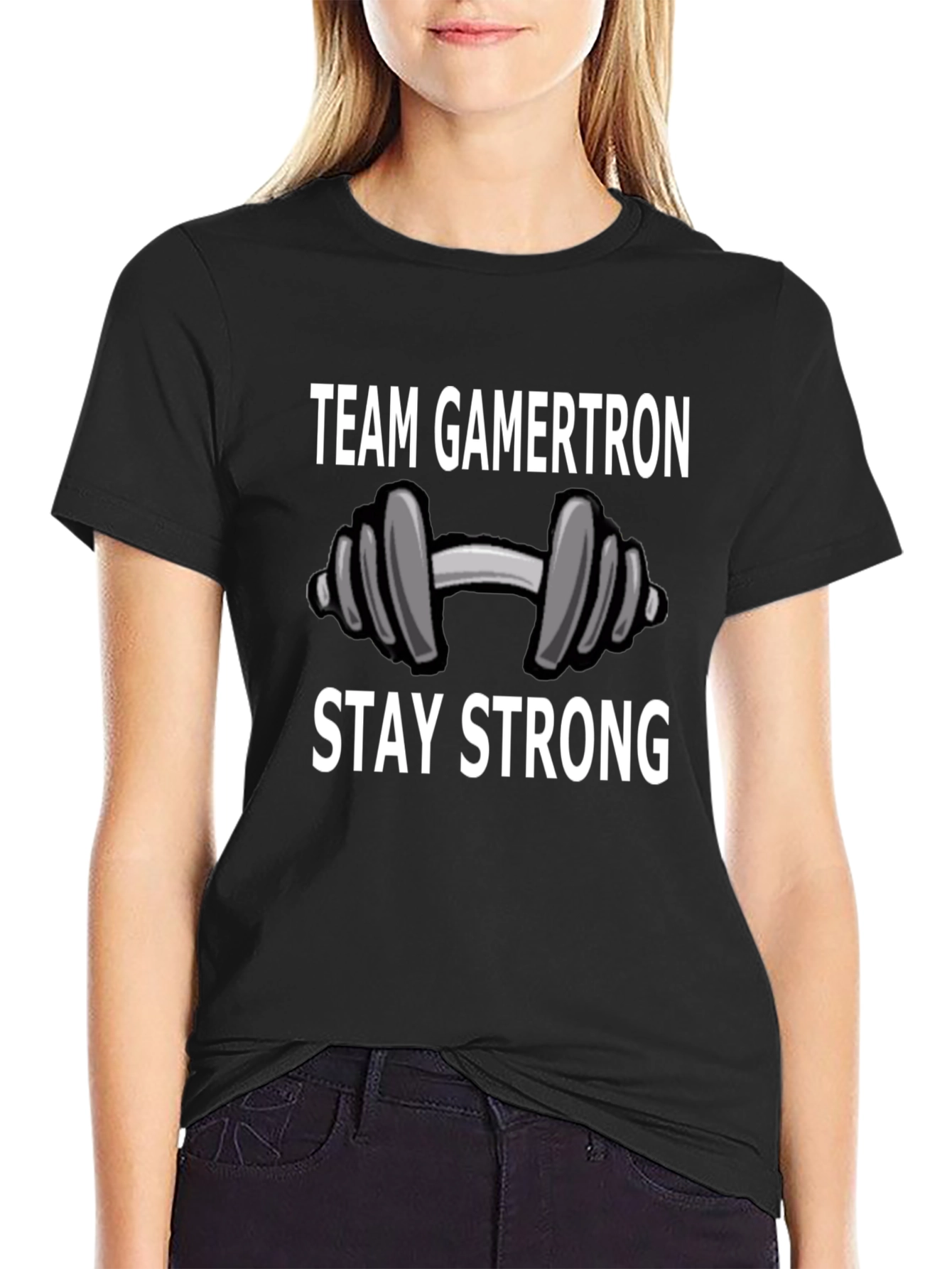 Team Gamertron Stay Strong Black T-Shirt