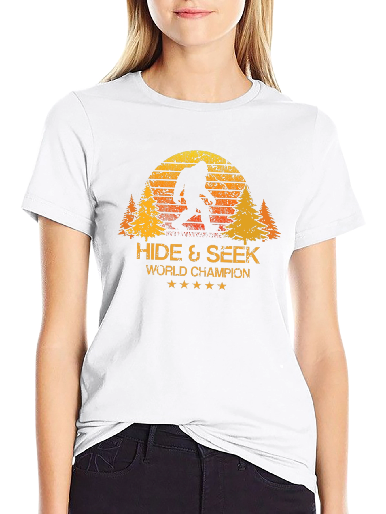 Hide & Seek World Champion Bigfoot Black T-Shirt