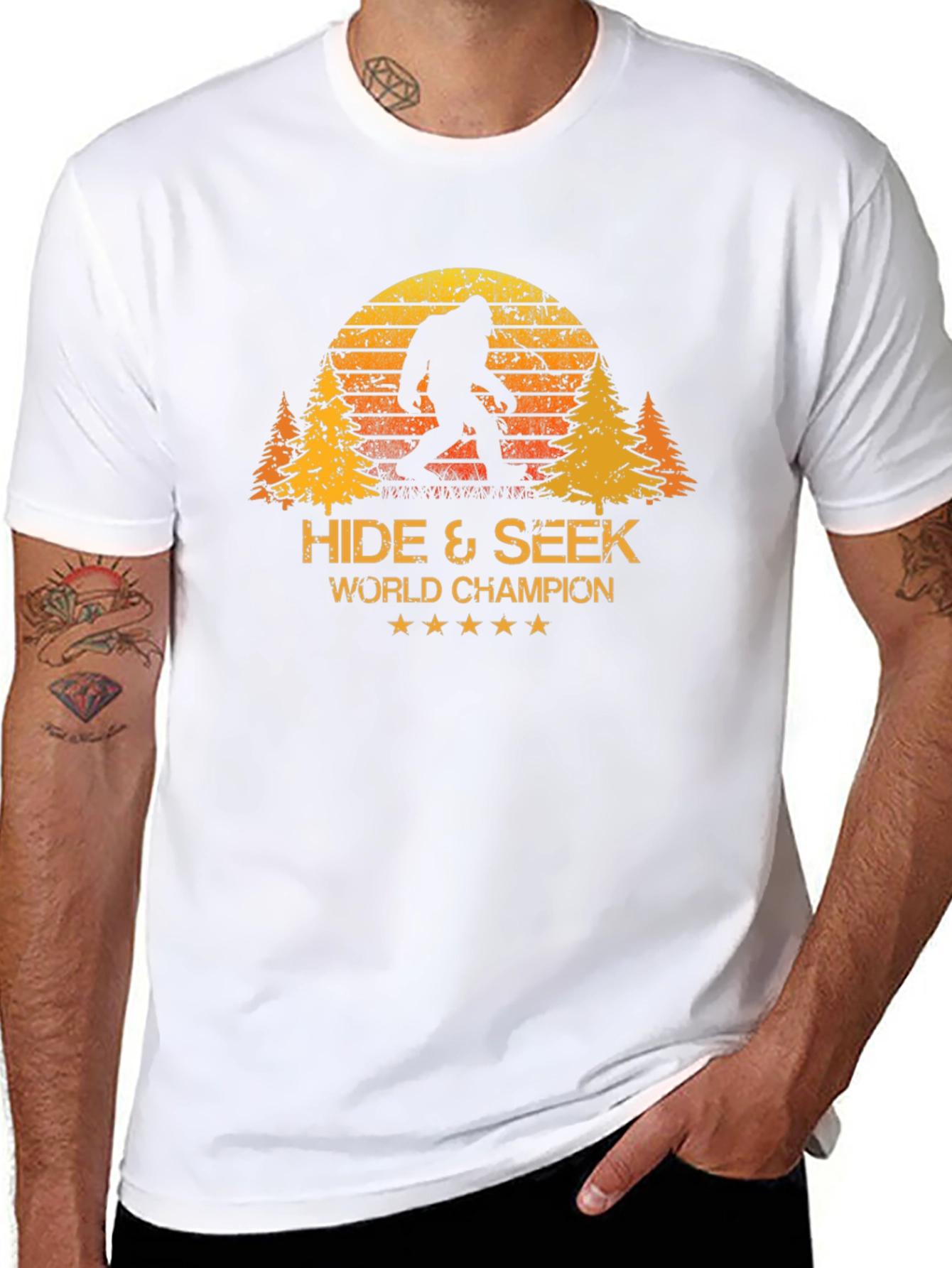 Hide & Seek World Champion Bigfoot Black T-Shirt