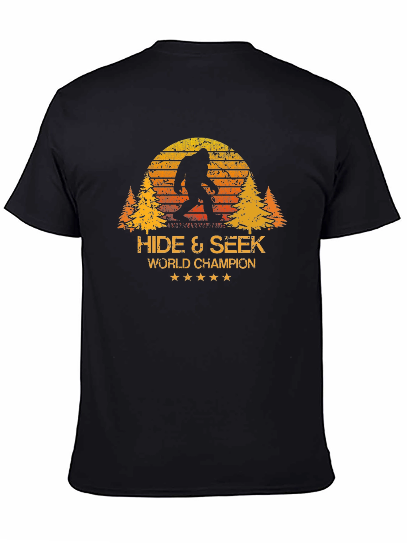 Hide & Seek World Champion Bigfoot Black T-Shirt