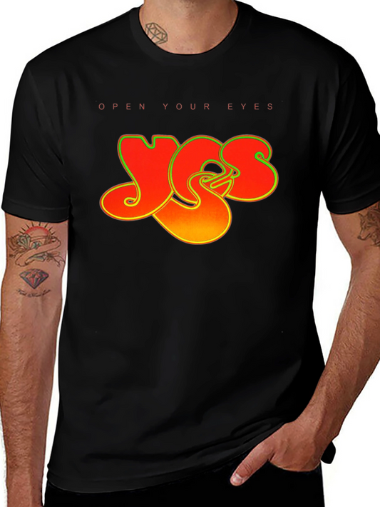 Yes Band T-Shirt - Open Your Eyes Graphic Tee - Classic Rock Apparel