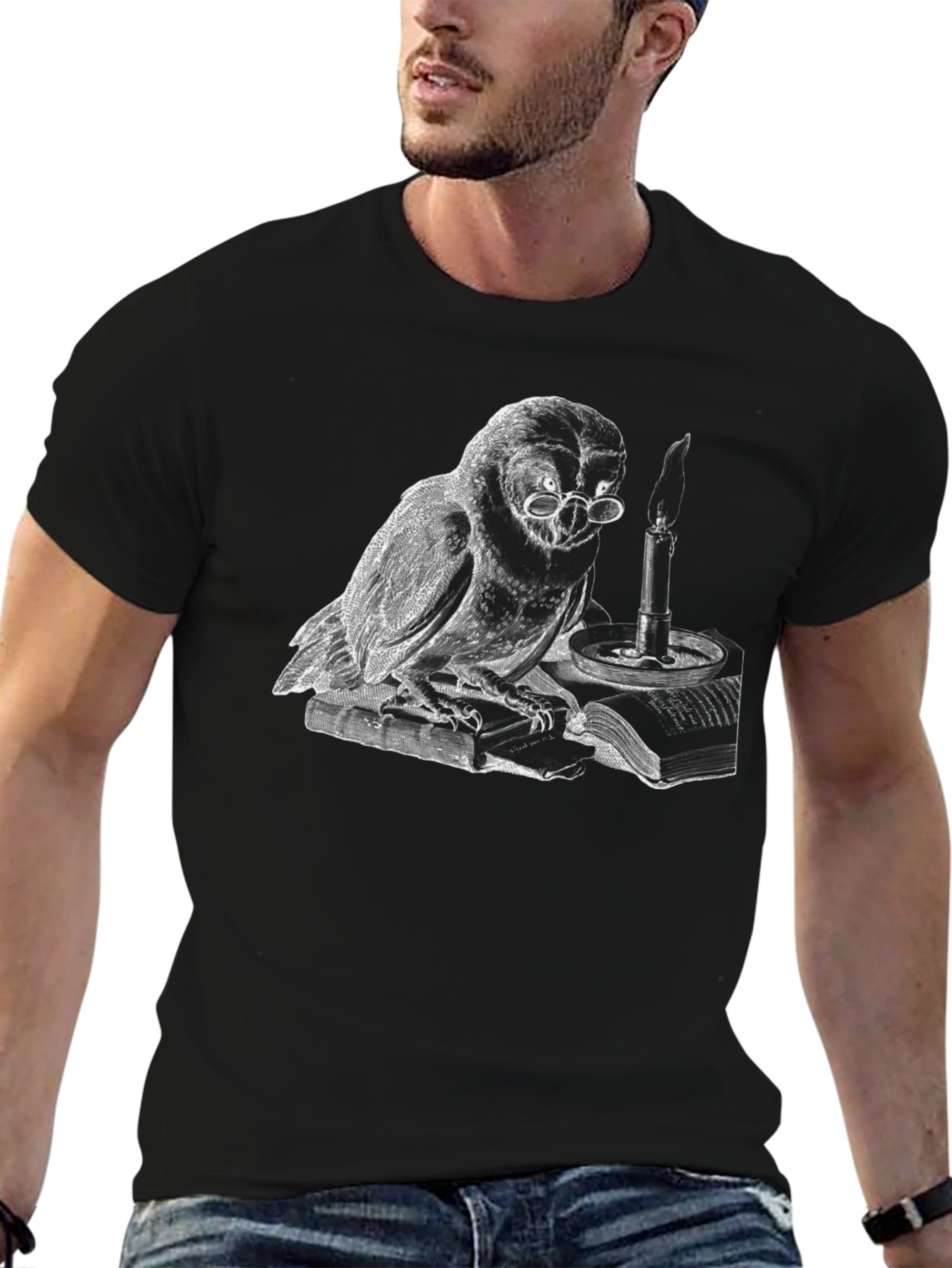Whimsical Owl Reader T-Shirt