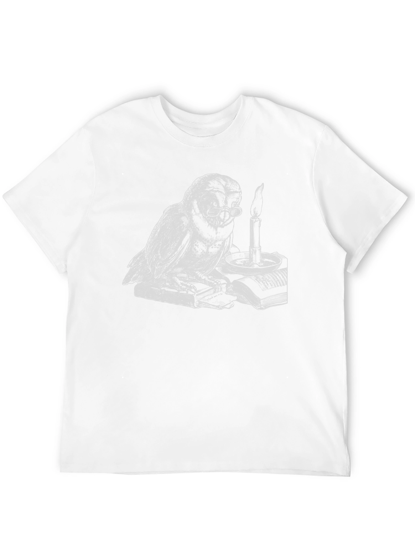 Whimsical Owl Reader T-Shirt