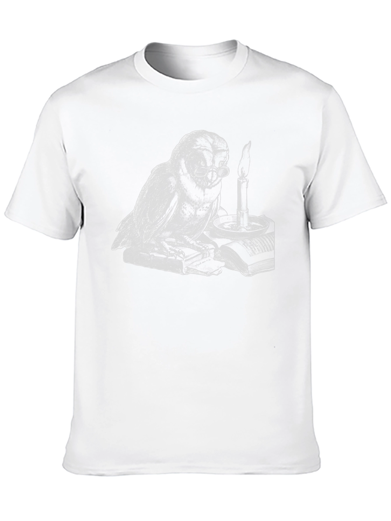 Whimsical Owl Reader T-Shirt