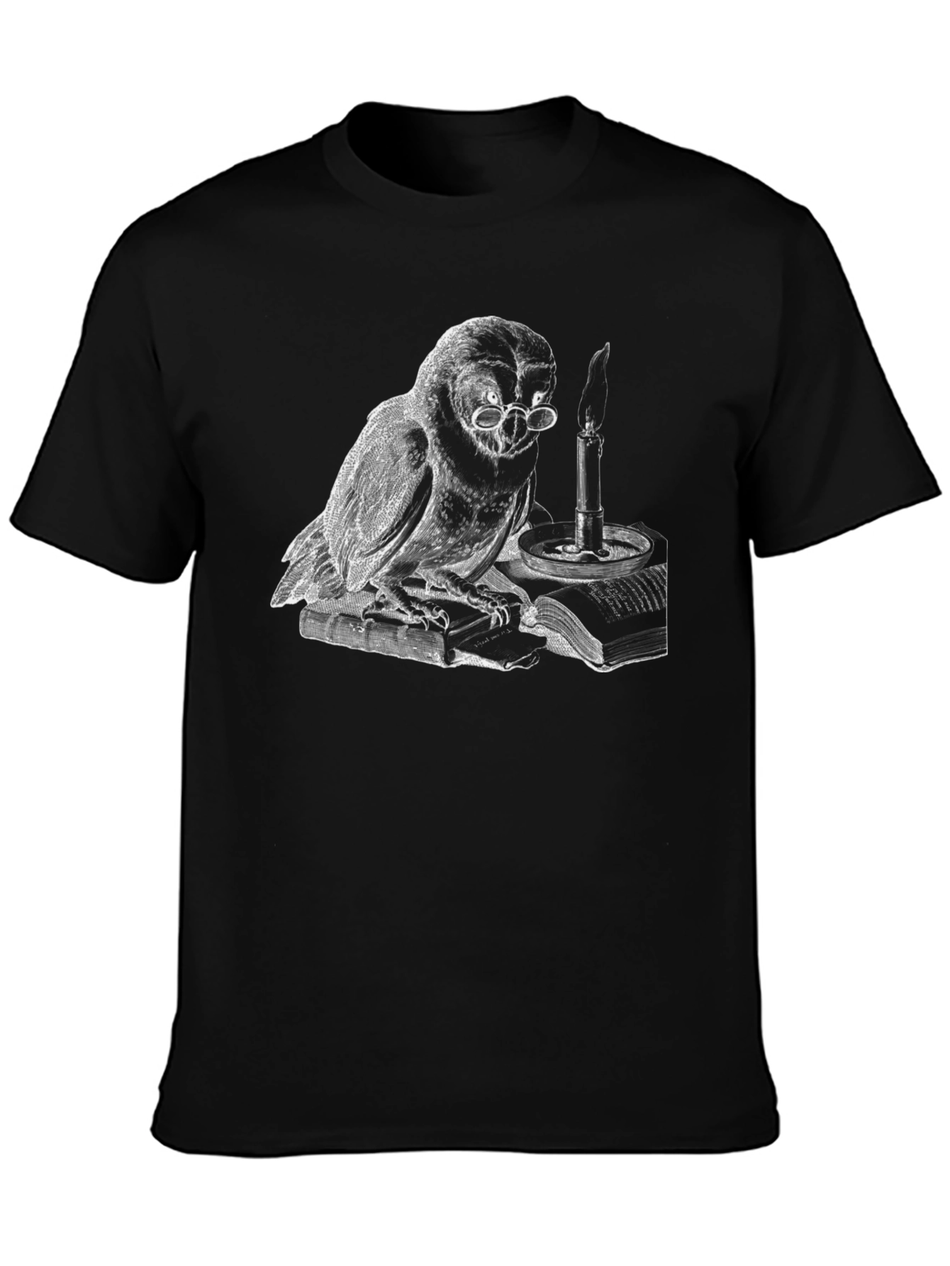 Whimsical Owl Reader T-Shirt