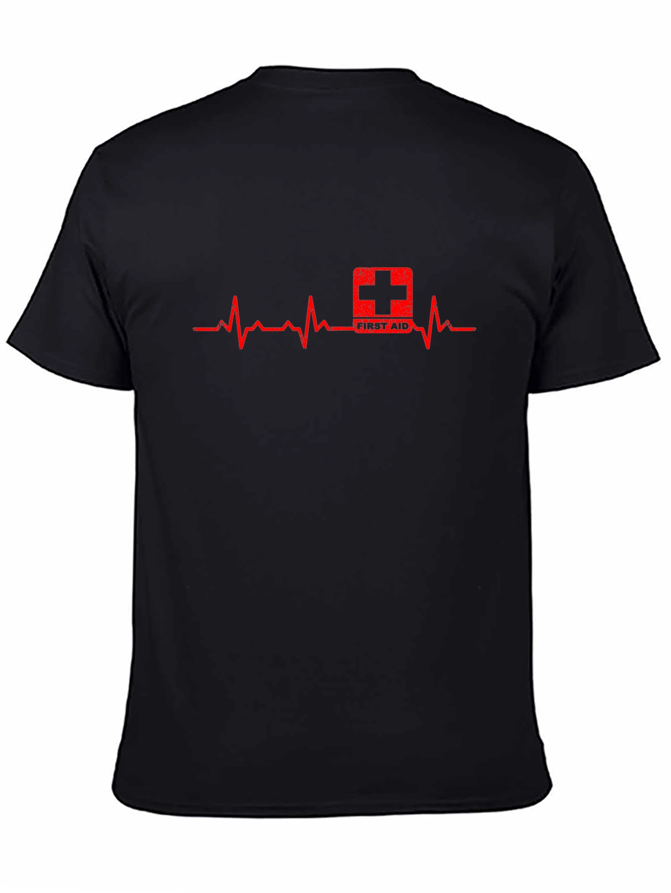 First Aid EKG Pulse Black T-Shirt
