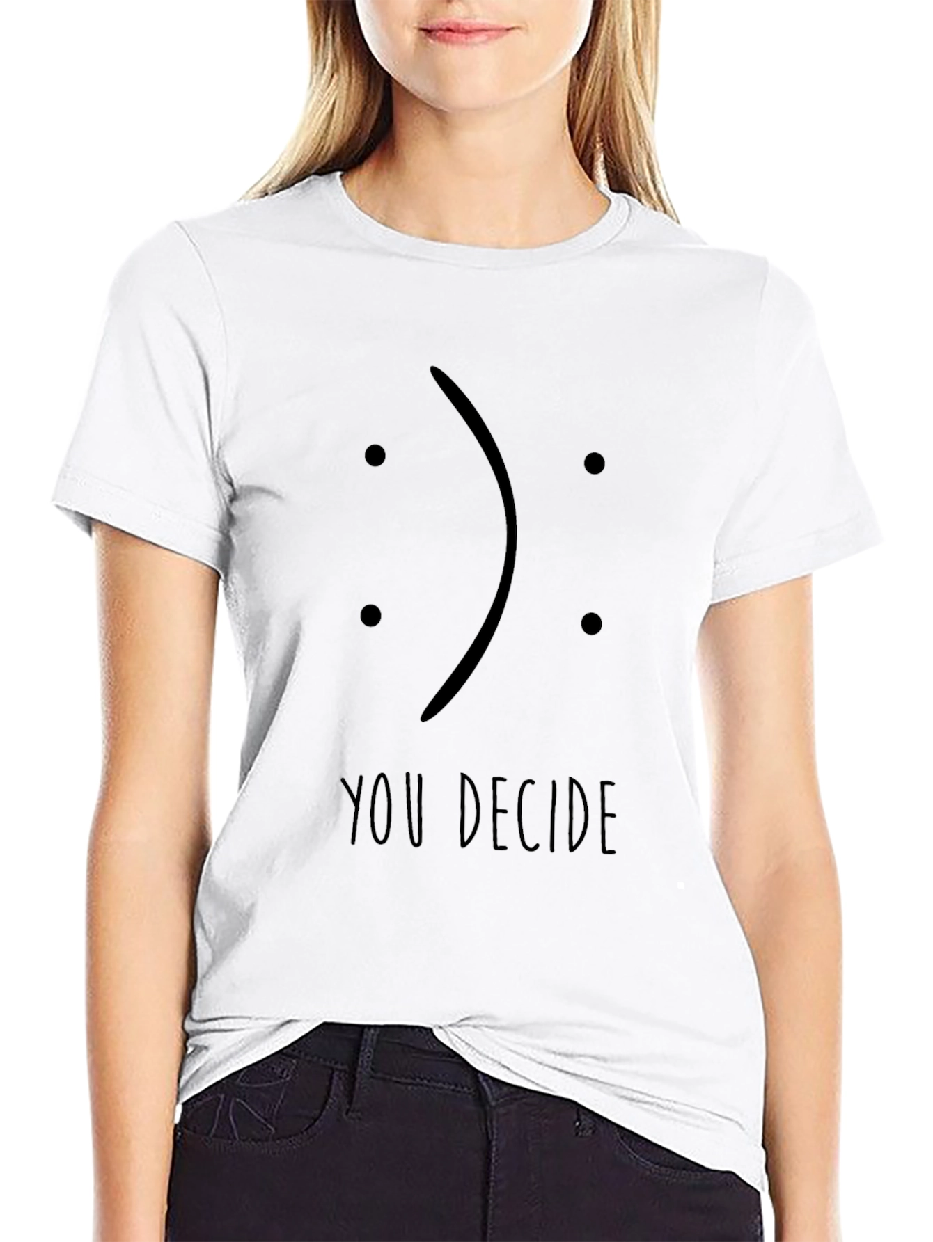 You Decide Graphic Tee - Unisex Black T-Shirt