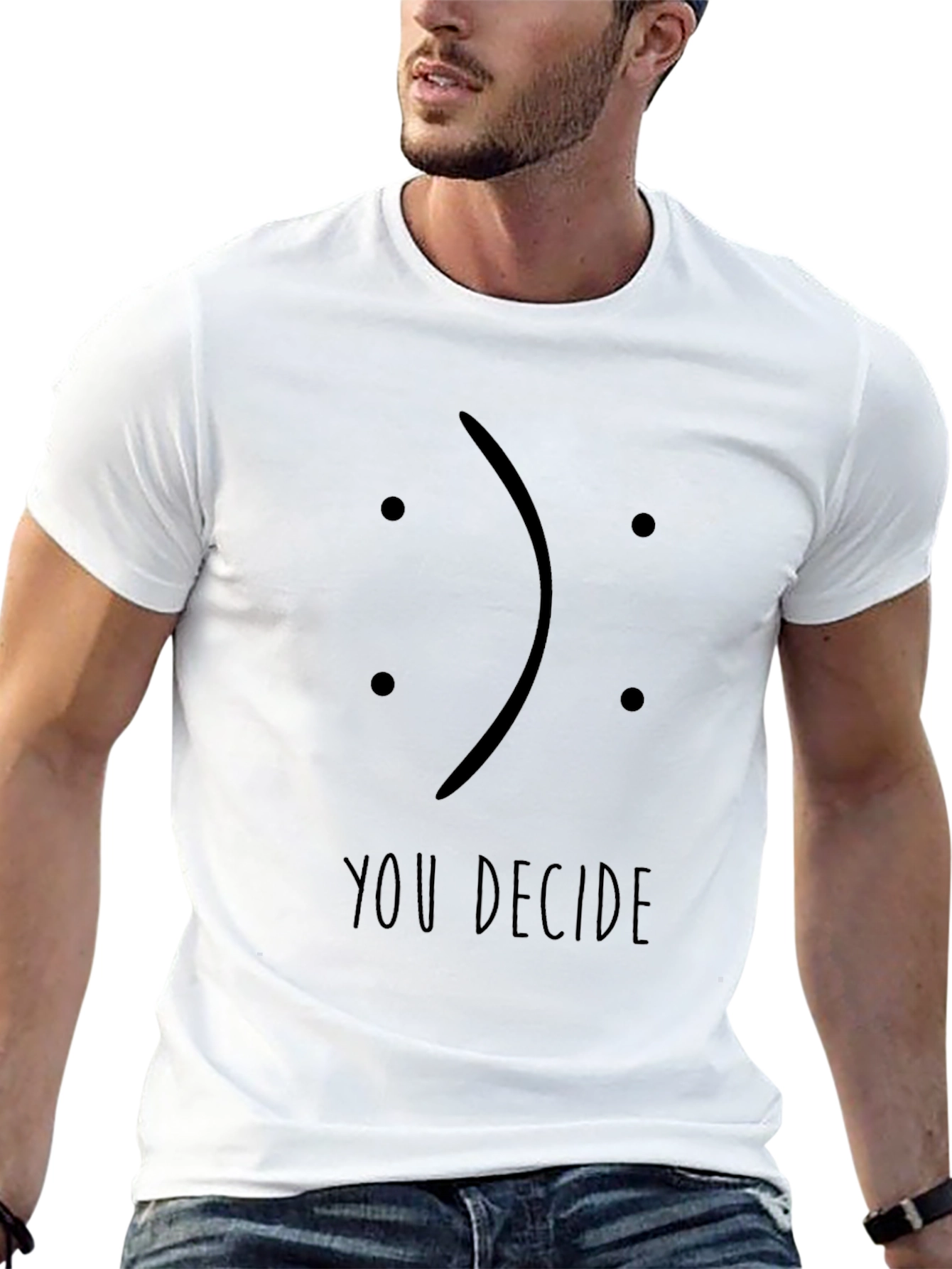 You Decide Graphic Tee - Unisex Black T-Shirt