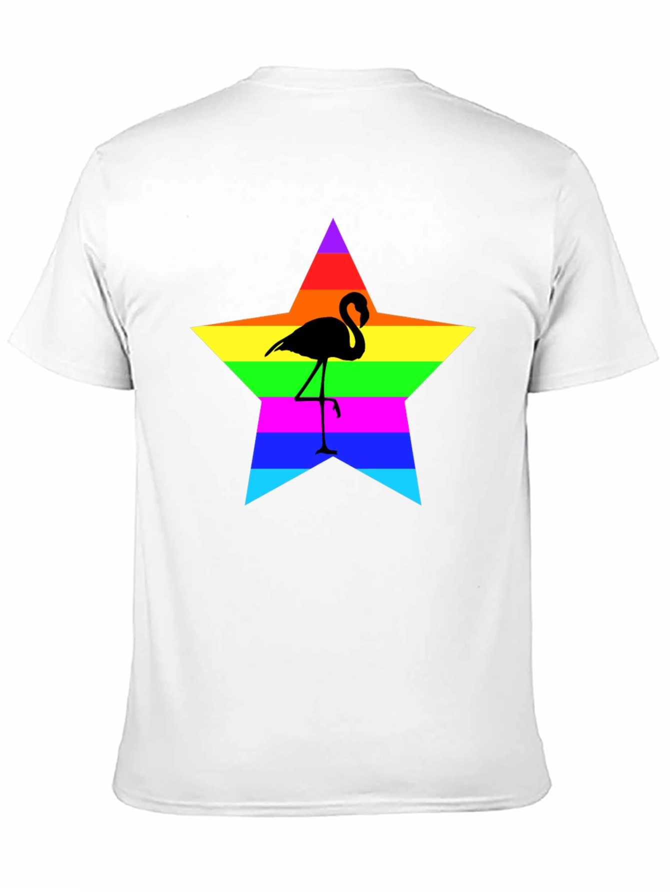 Rainbow Flamingo Star T-Shirt