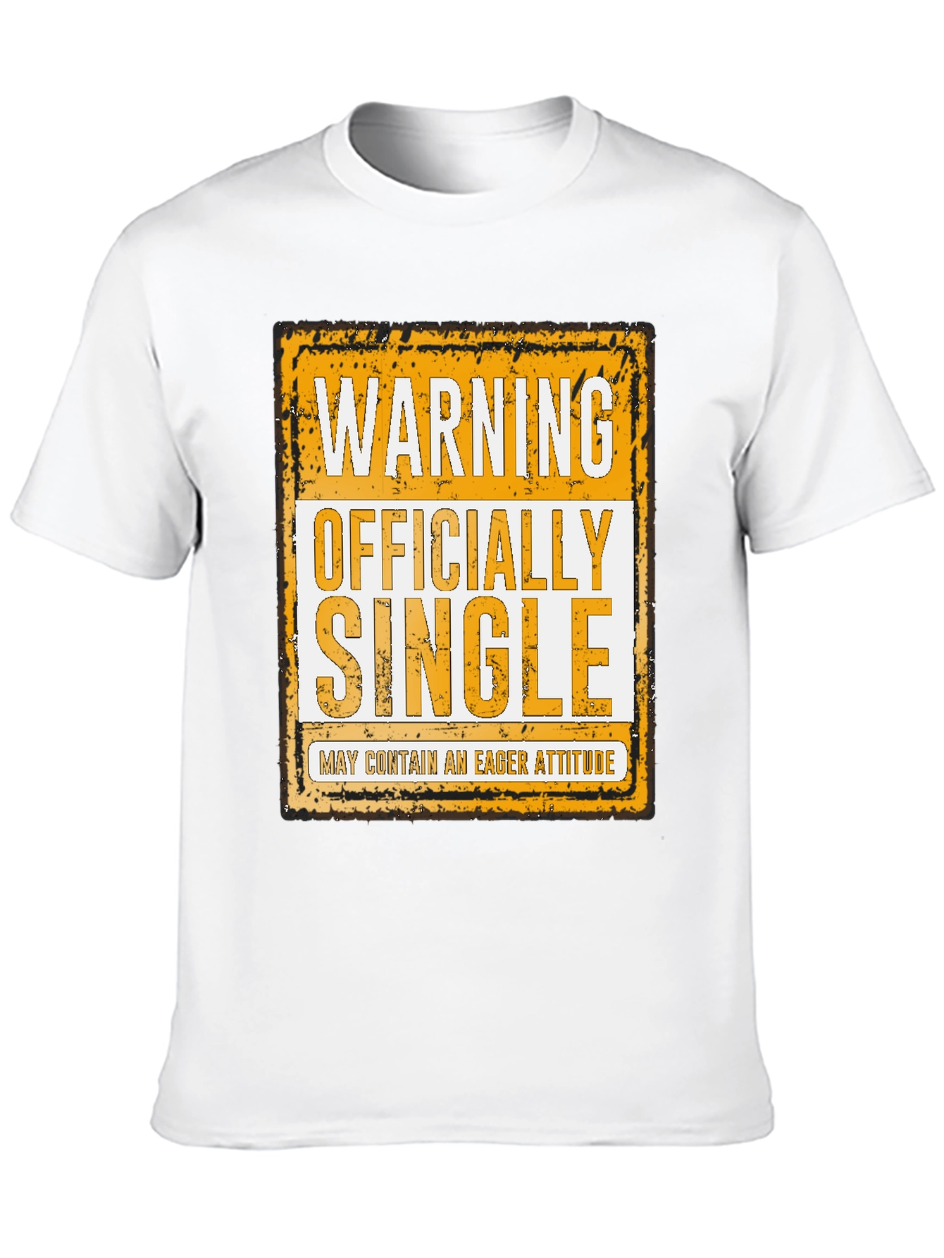 Warning Officially Single Funny T-Shirt
