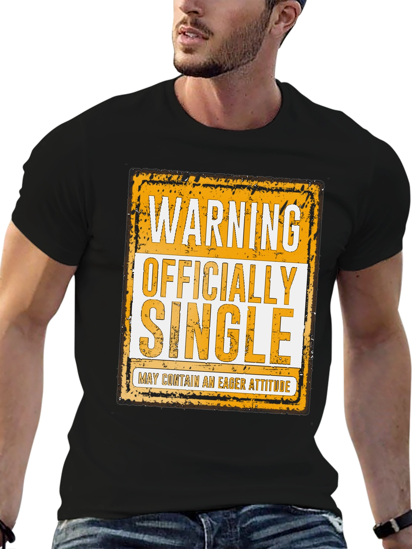 Warning Officially Single Funny T-Shirt