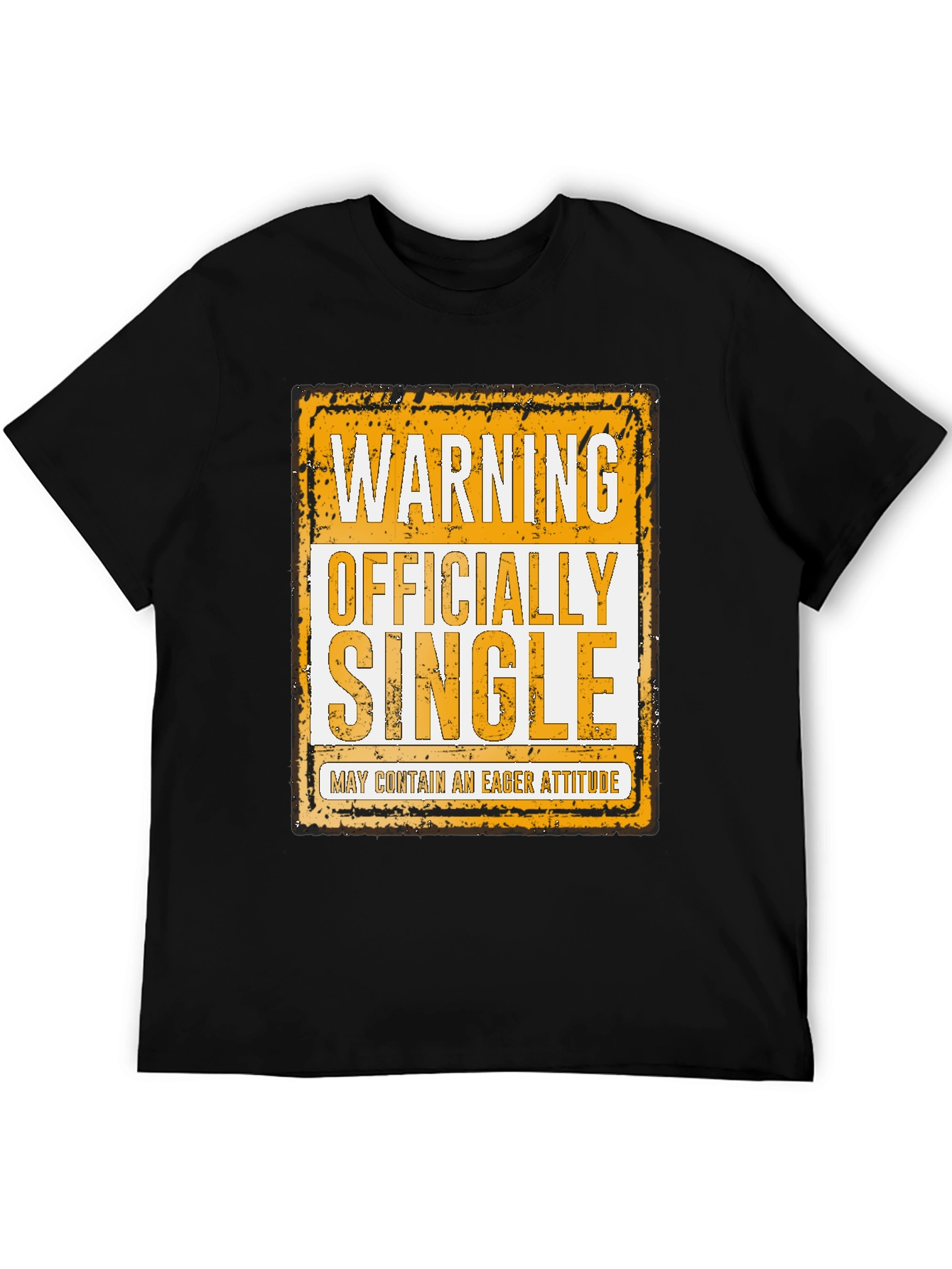 Warning Officially Single Funny T-Shirt