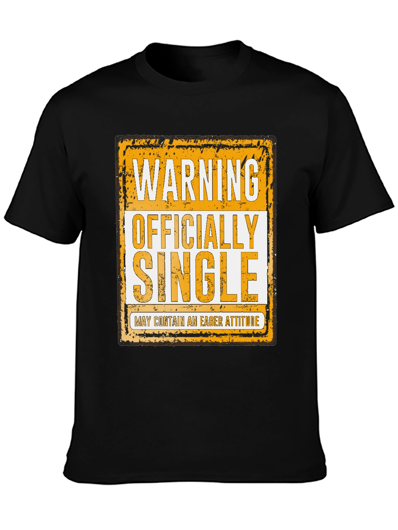 Warning Officially Single Funny T-Shirt