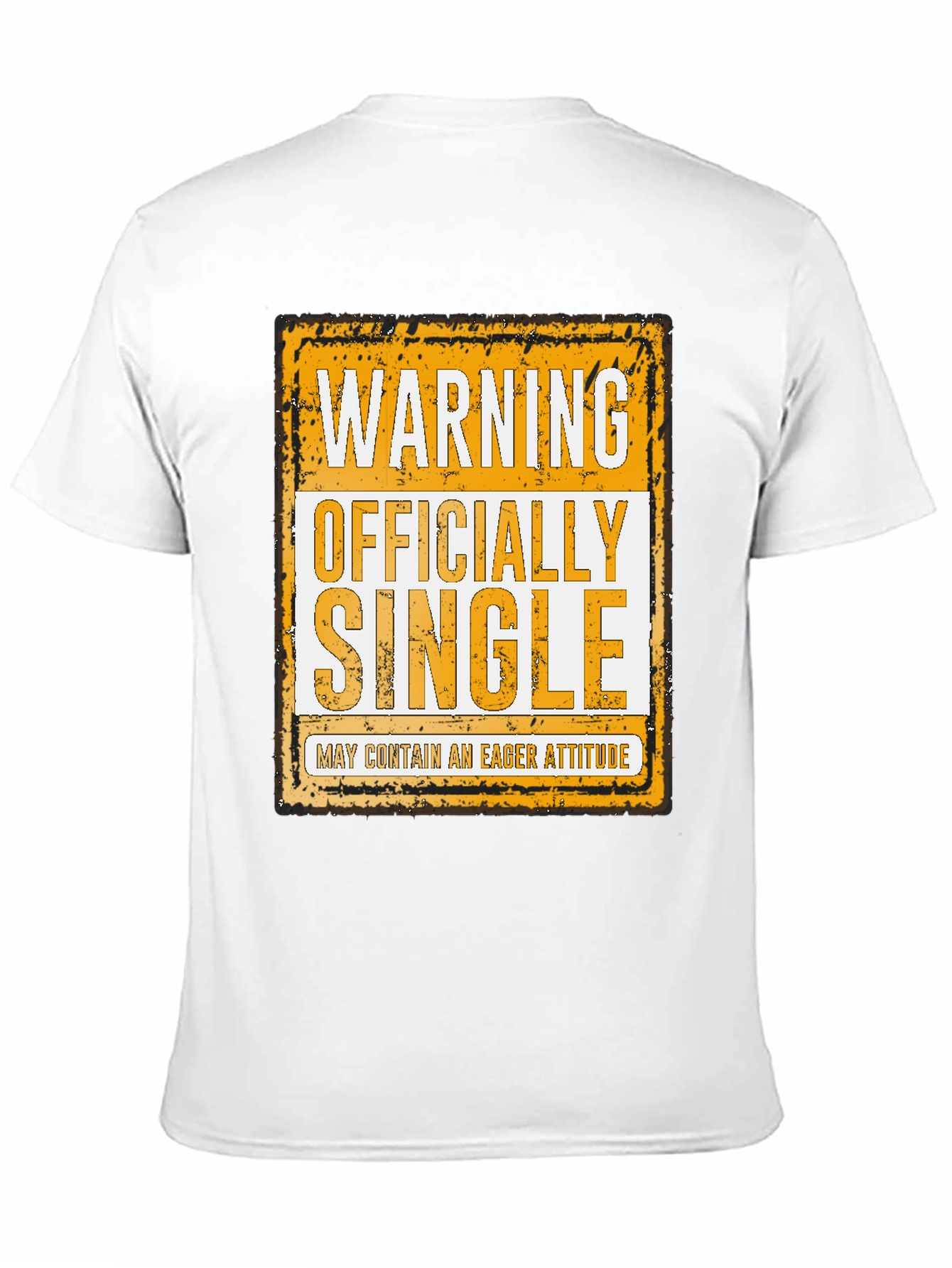 Warning Officially Single Funny T-Shirt