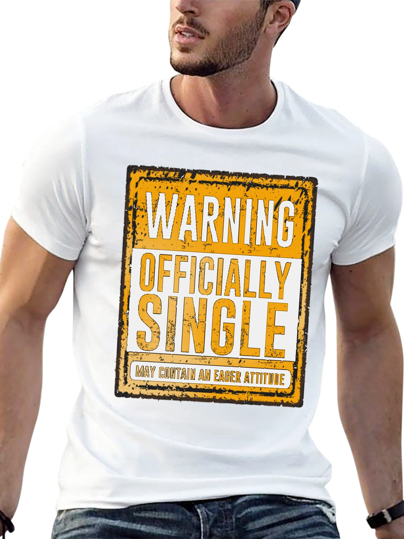Warning Officially Single Funny T-Shirt
