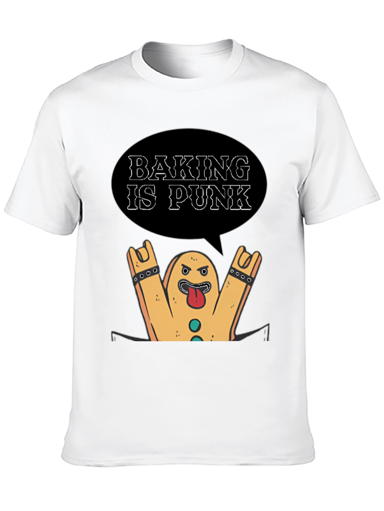 Baking is Punk T-Shirt - Rocking Gingerbread Man!