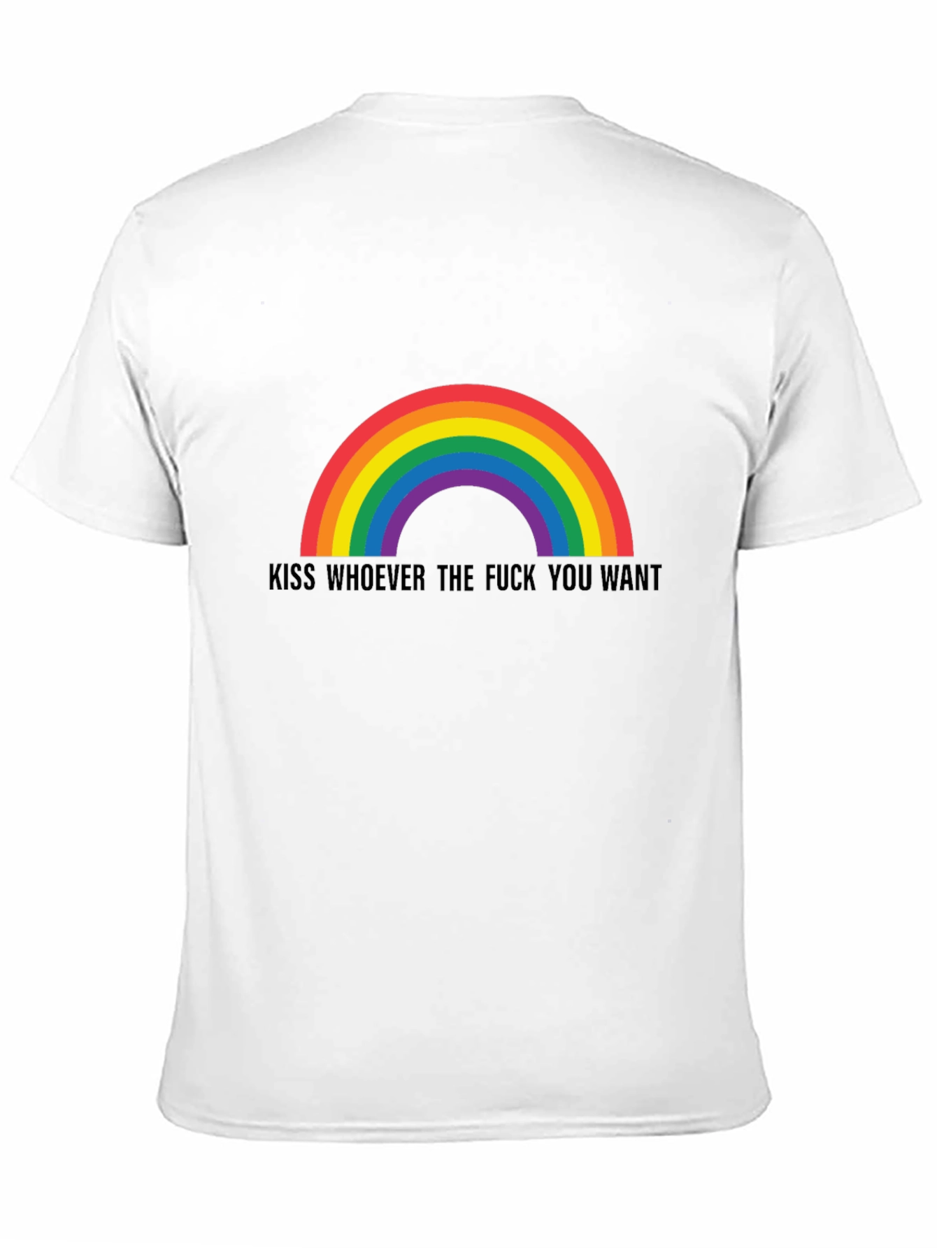 Rainbow Kiss Graphic Tee - Pride & Expression
