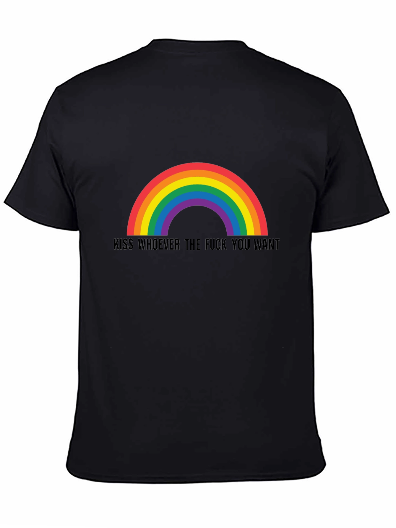 Rainbow Kiss Graphic Tee - Pride & Expression