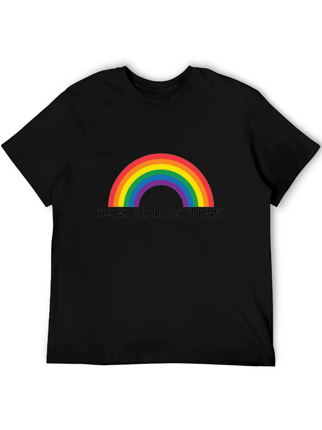 Rainbow Kiss Graphic Tee - Pride & Expression