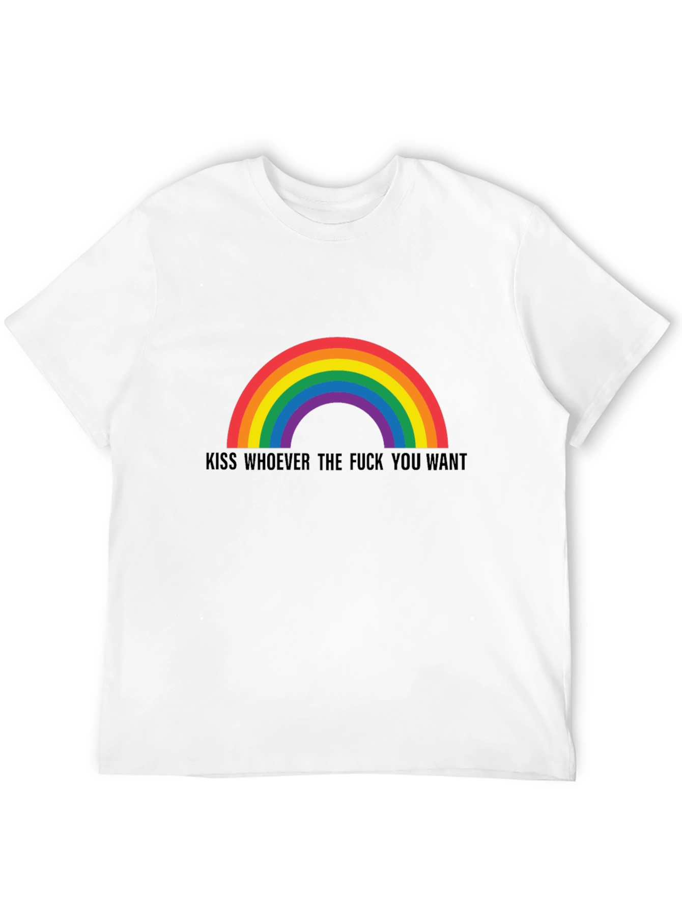 Rainbow Kiss Graphic Tee - Pride & Expression