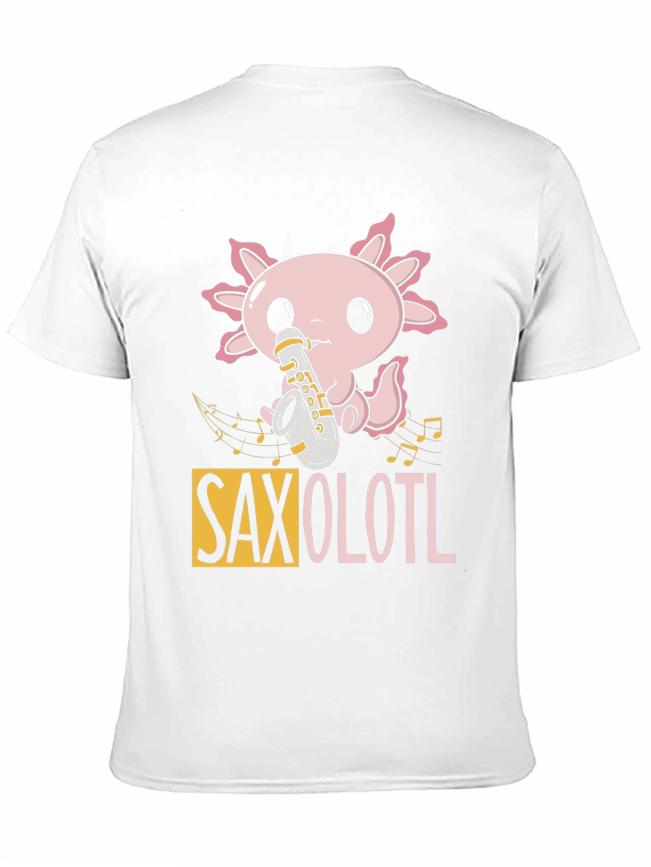 Saxolotl Black T-Shirt - Music Lovers Tee