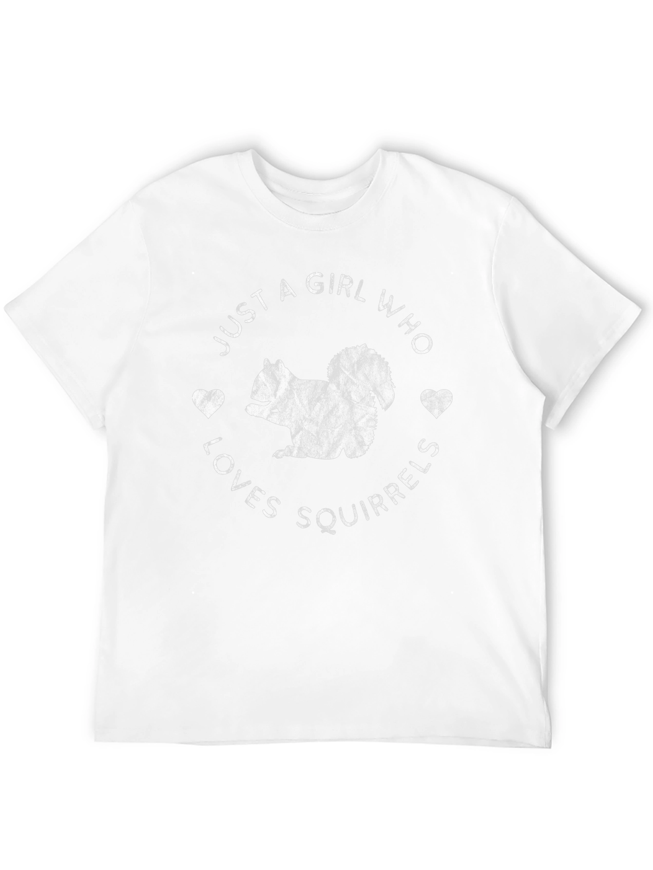 Just A Girl Who Loves Squirrels Black Graphic T-Shirt