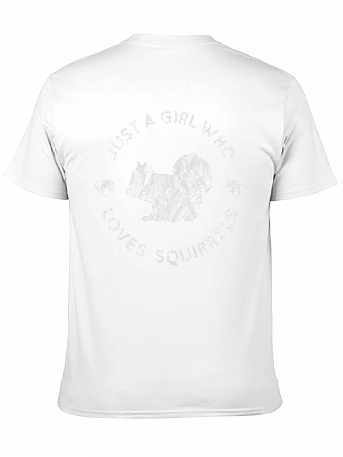 Just A Girl Who Loves Squirrels Black Graphic T-Shirt