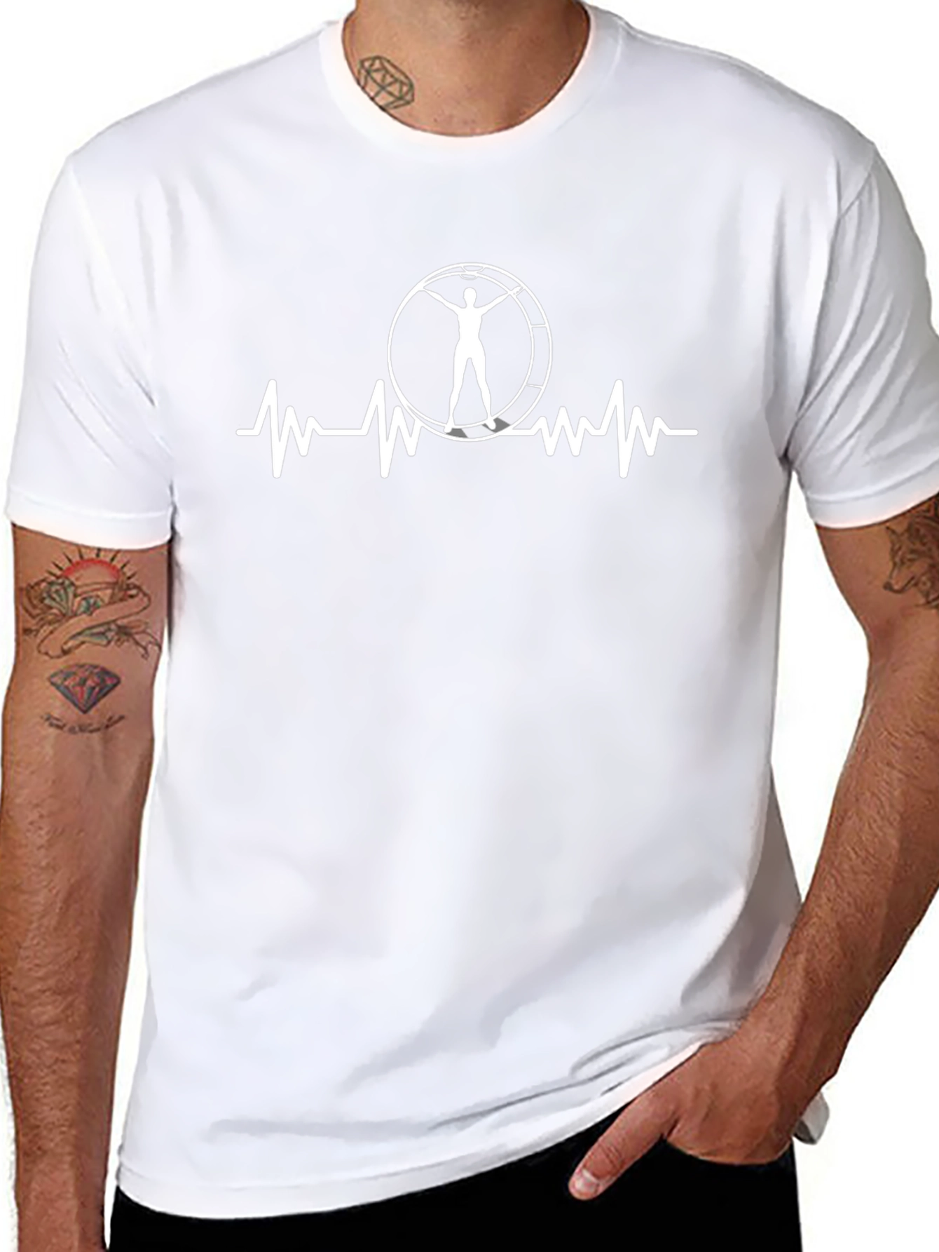 Running Hamster Wheel Heartbeat T-Shirt