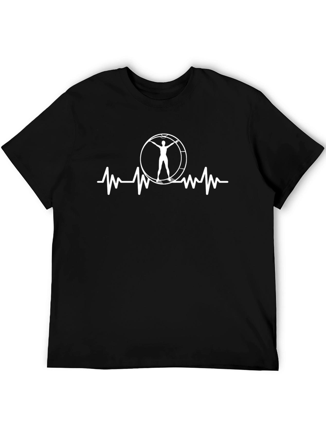 Running Hamster Wheel Heartbeat T-Shirt