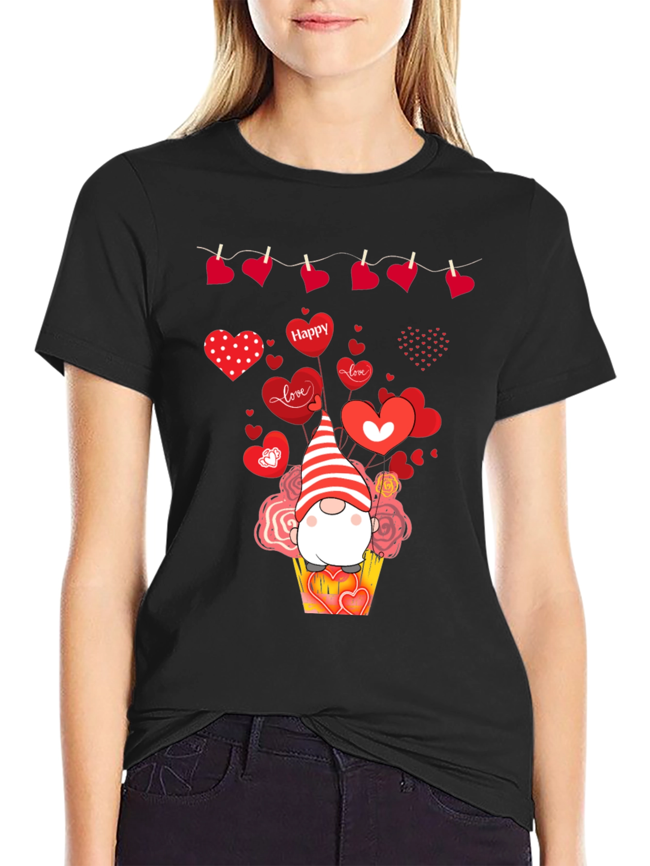 Valentines Day Gnome Heart T-Shirt