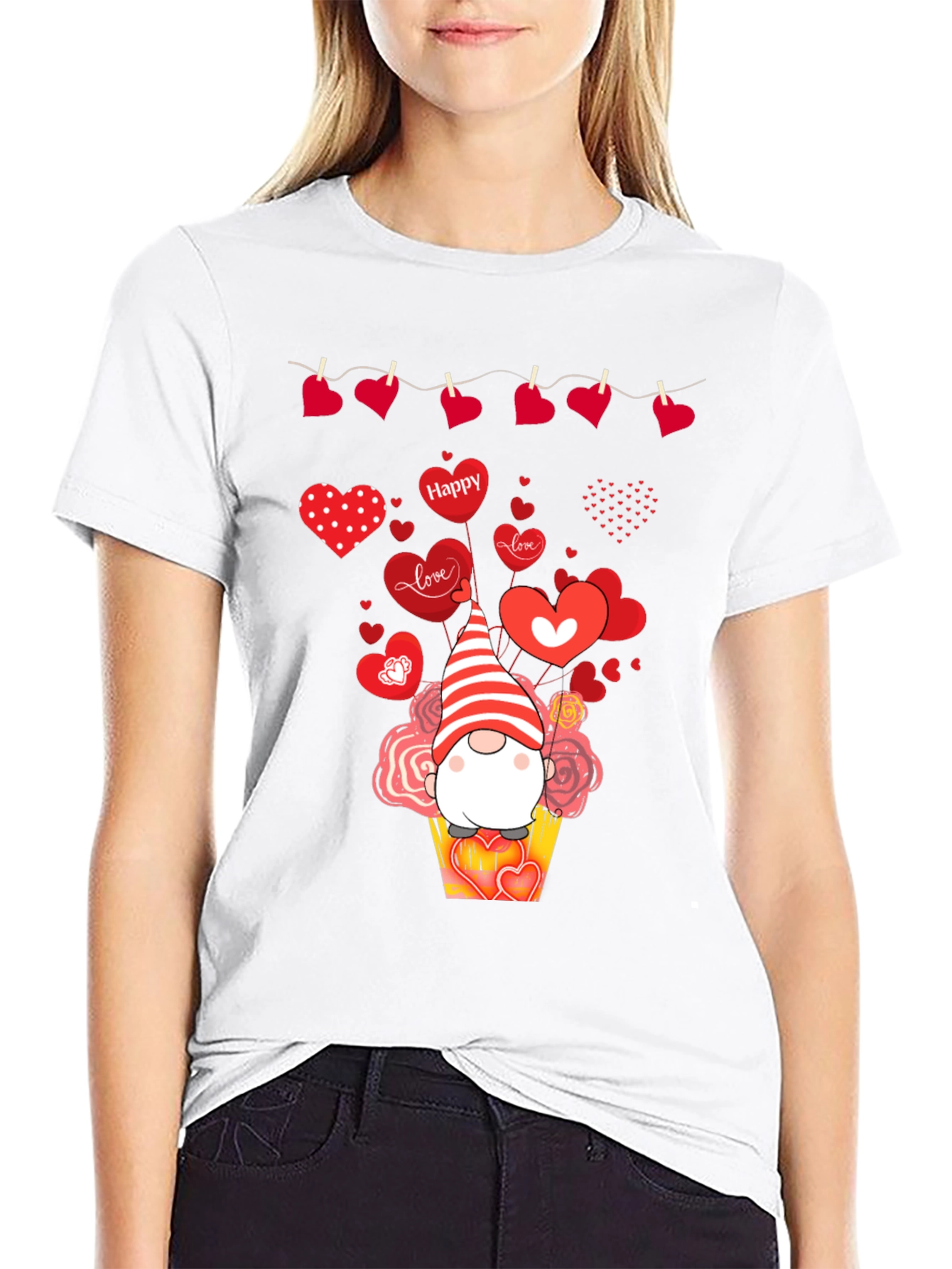 Valentines Day Gnome Heart T-Shirt