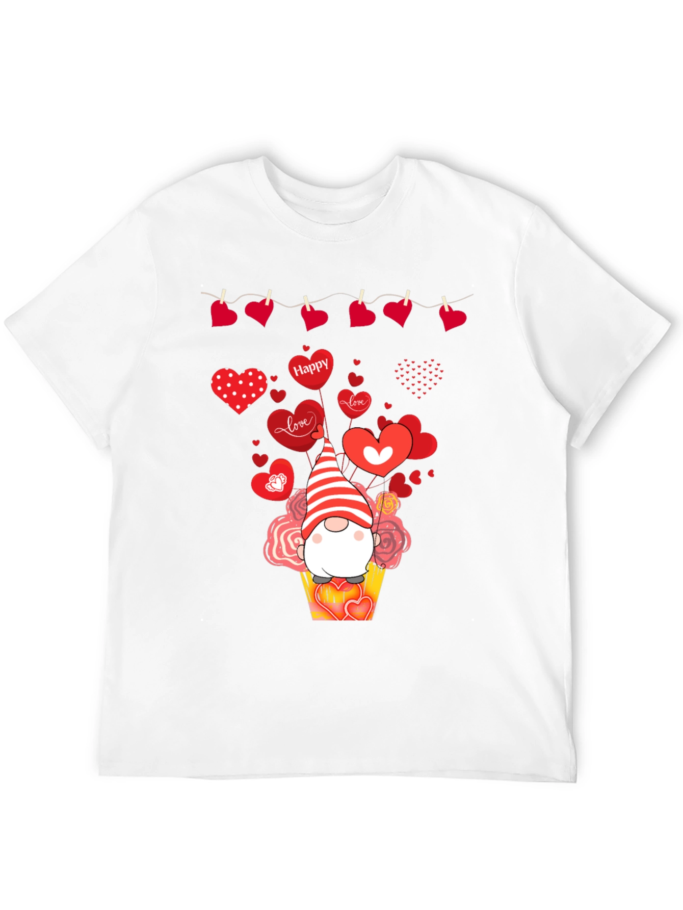 Valentines Day Gnome Heart T-Shirt