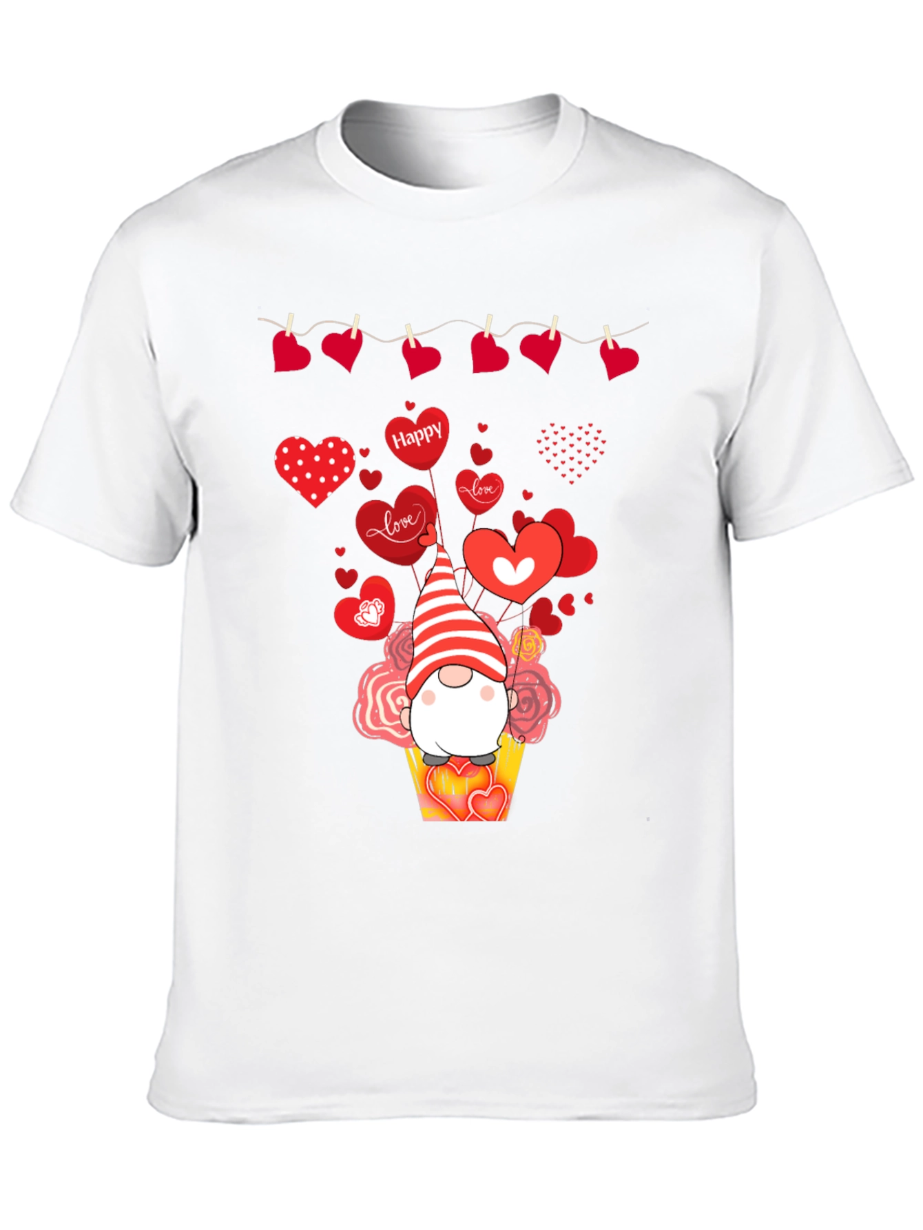 Valentines Day Gnome Heart T-Shirt