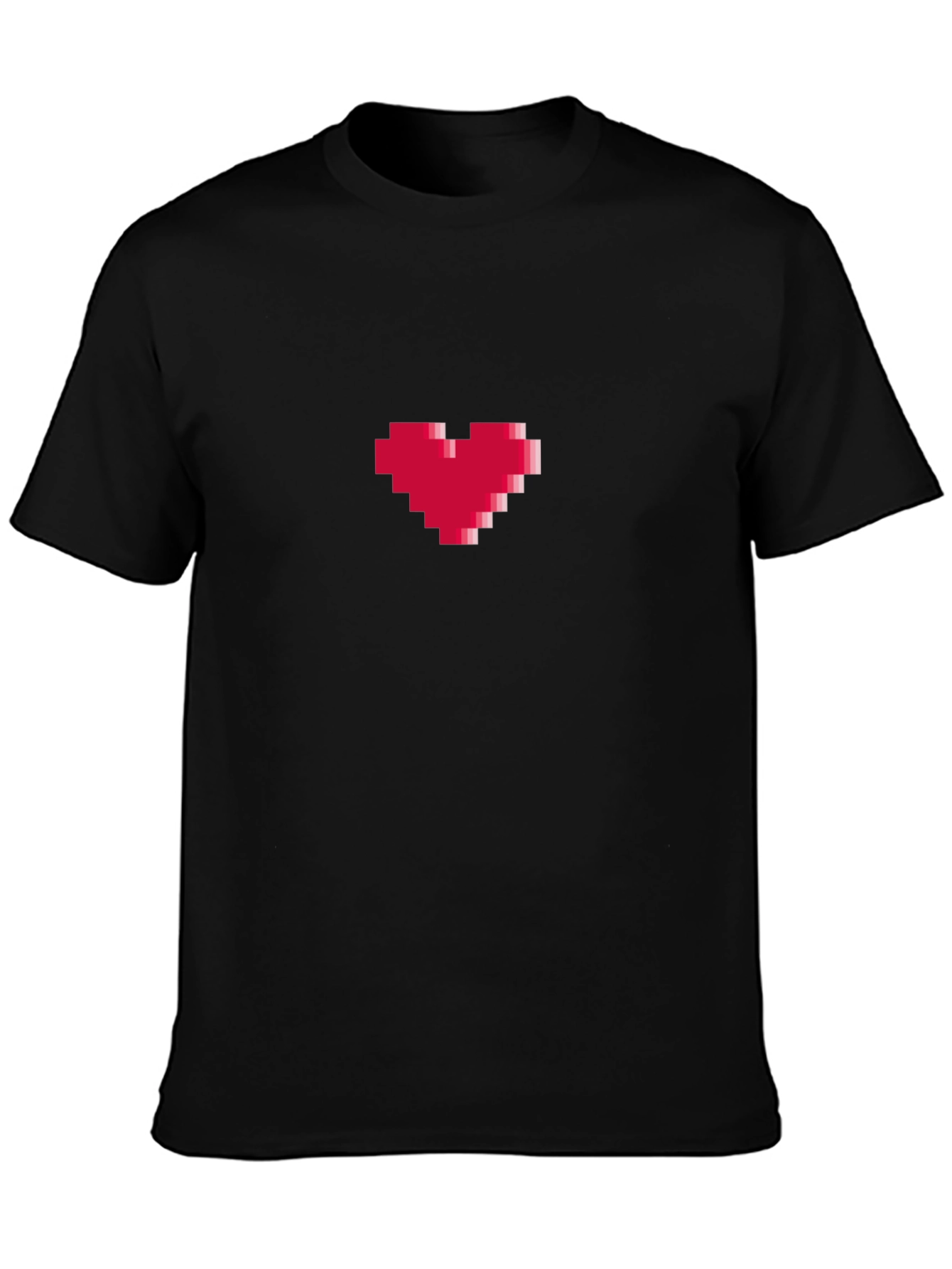 Pixel Heart Graphic Tee - Gamer Style Shirt