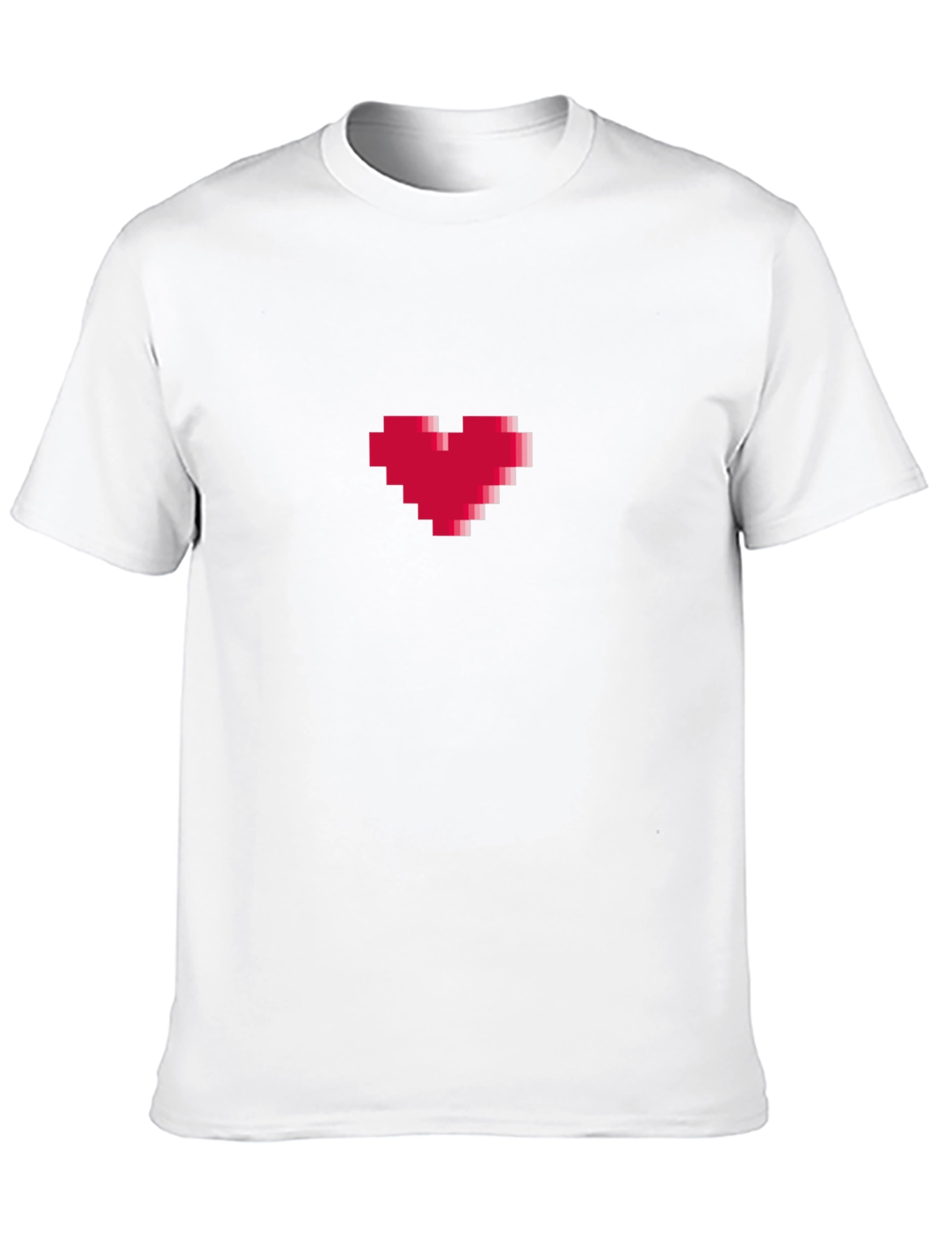 Pixel Heart Graphic Tee - Gamer Style Shirt