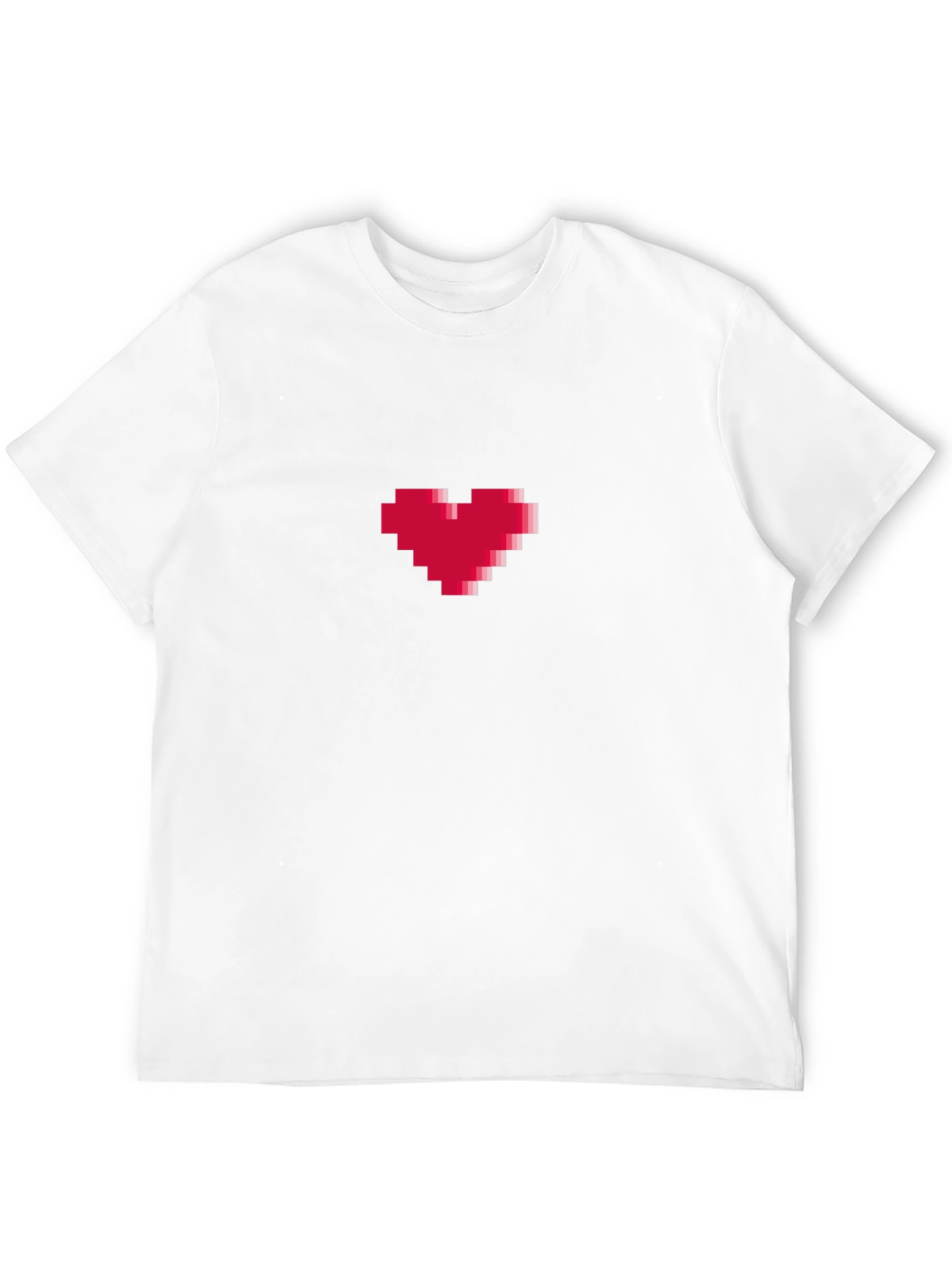 Pixel Heart Graphic Tee - Gamer Style Shirt