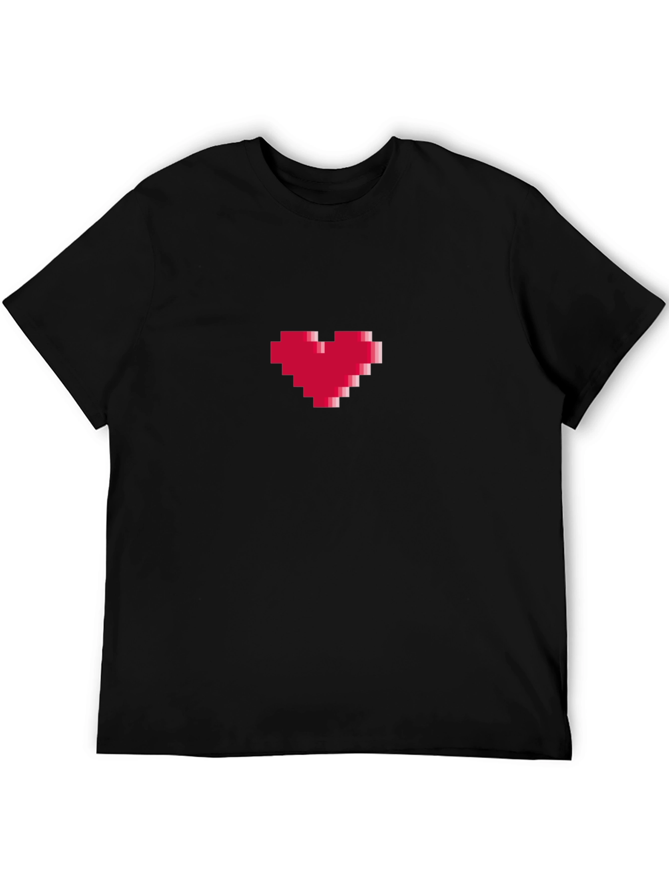 Pixel Heart Graphic Tee - Gamer Style Shirt