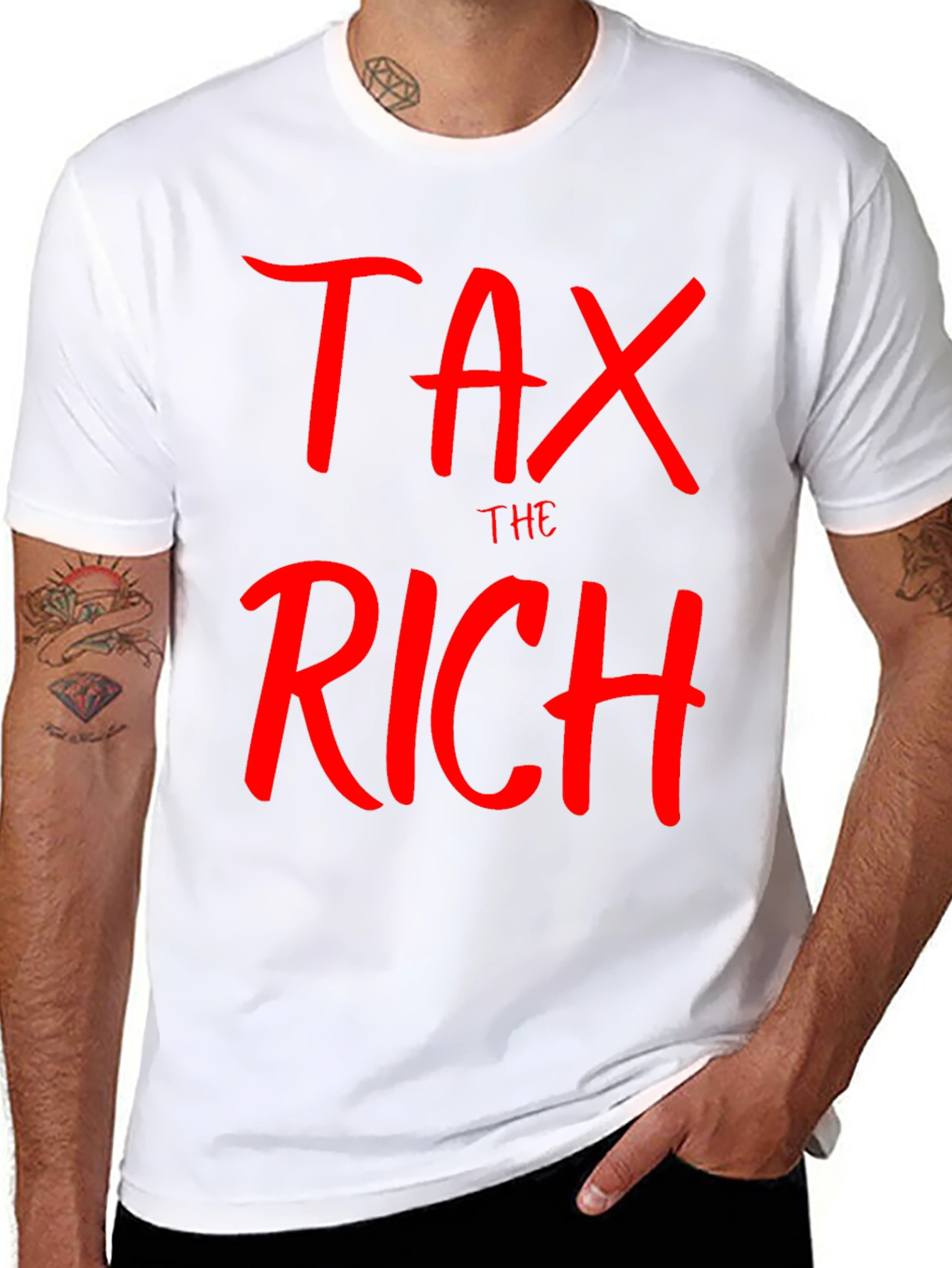 Tax The Rich Graphic Tee - Political Statement T-Shirt