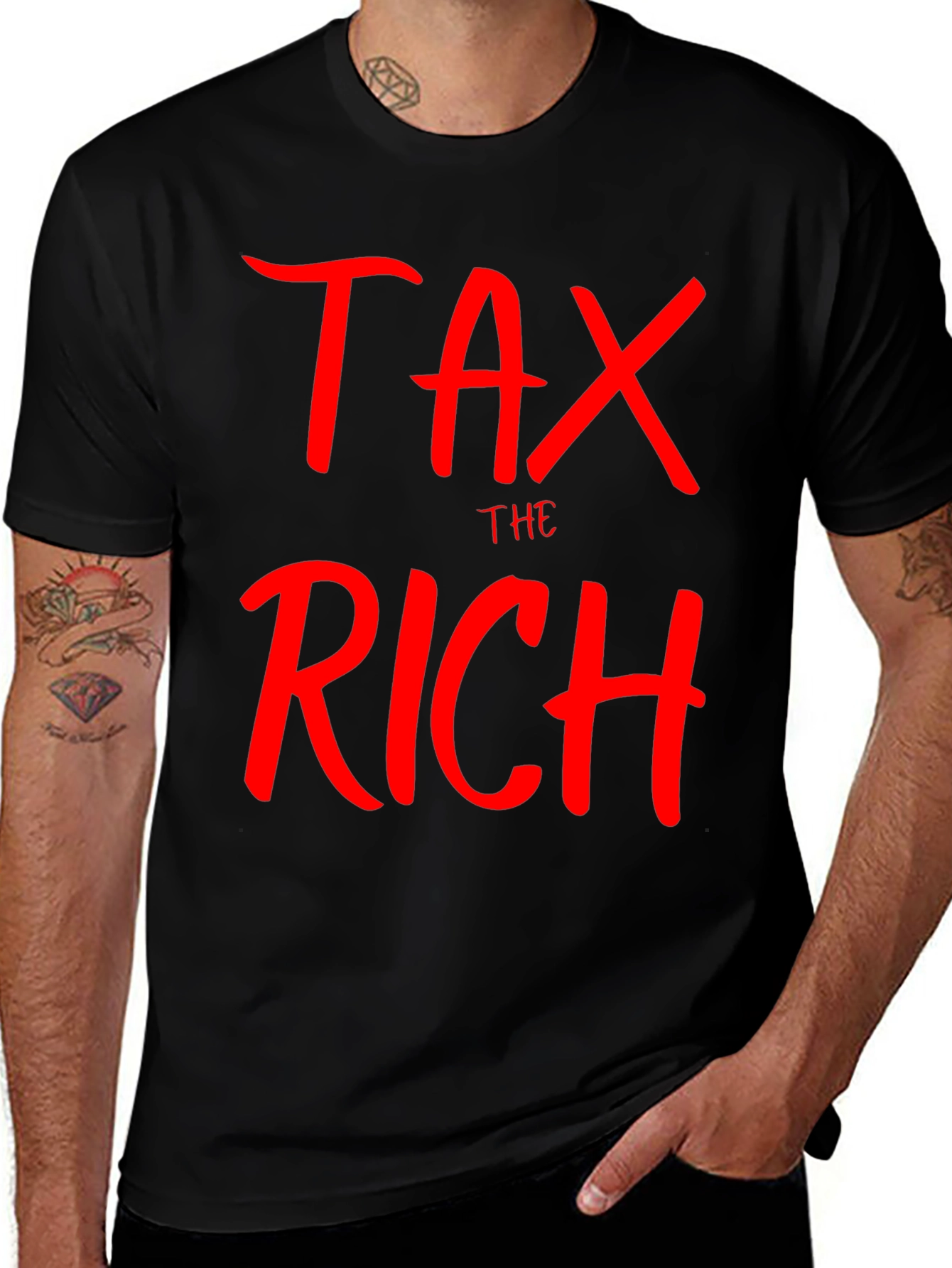 Tax The Rich Graphic Tee - Political Statement T-Shirt