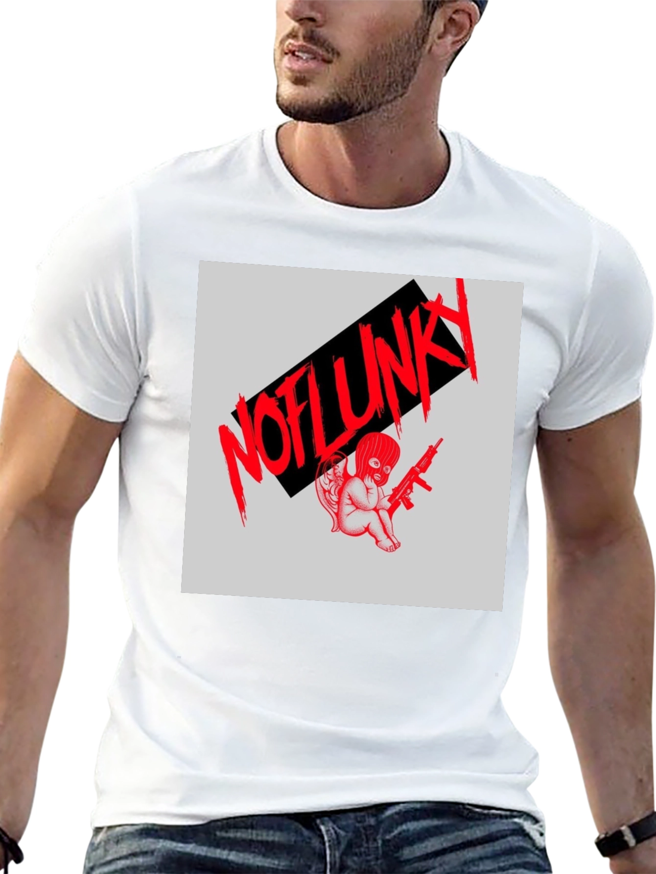 Edgy Graphic Tee - NOFLUNKY Angel