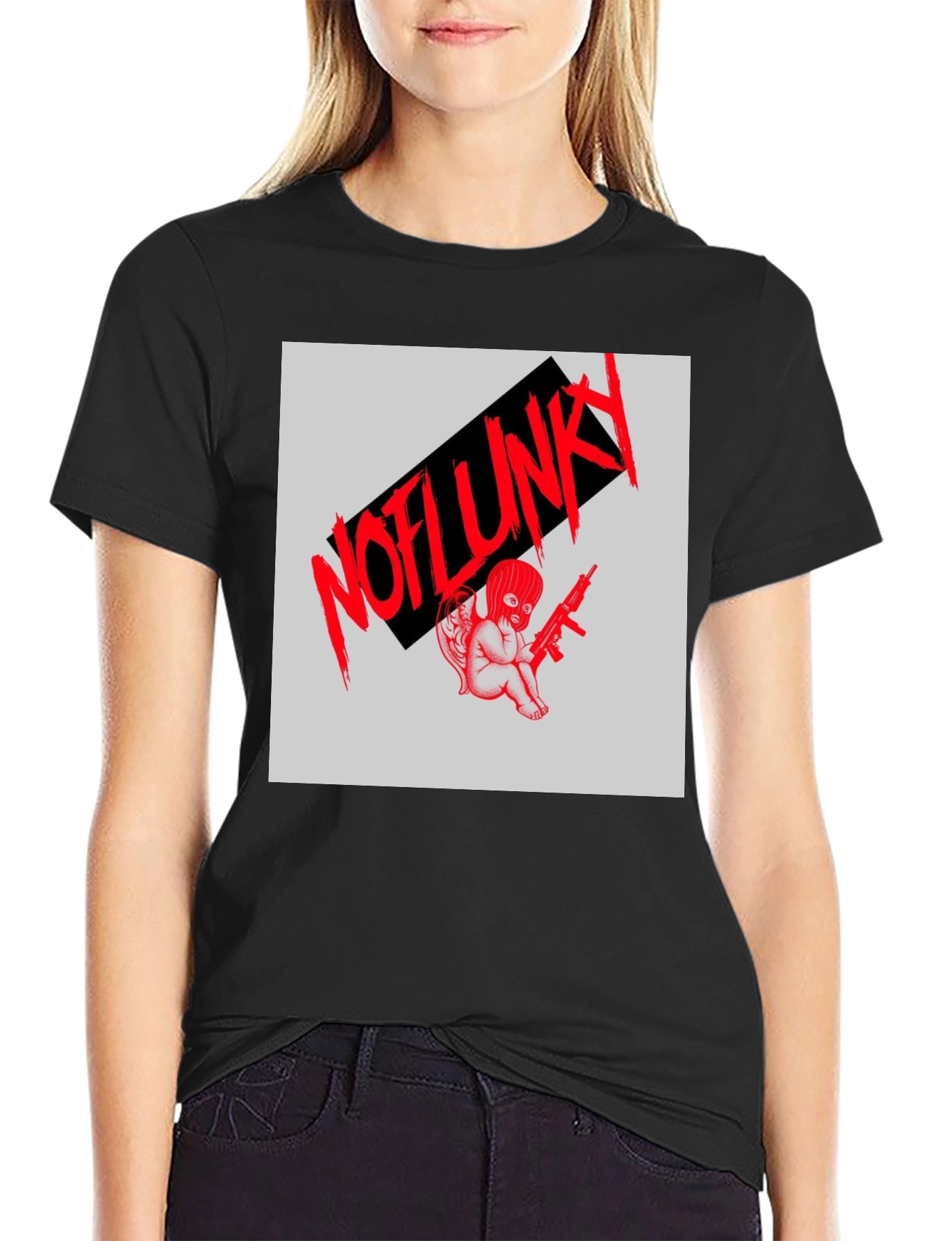 Edgy Graphic Tee - NOFLUNKY Angel