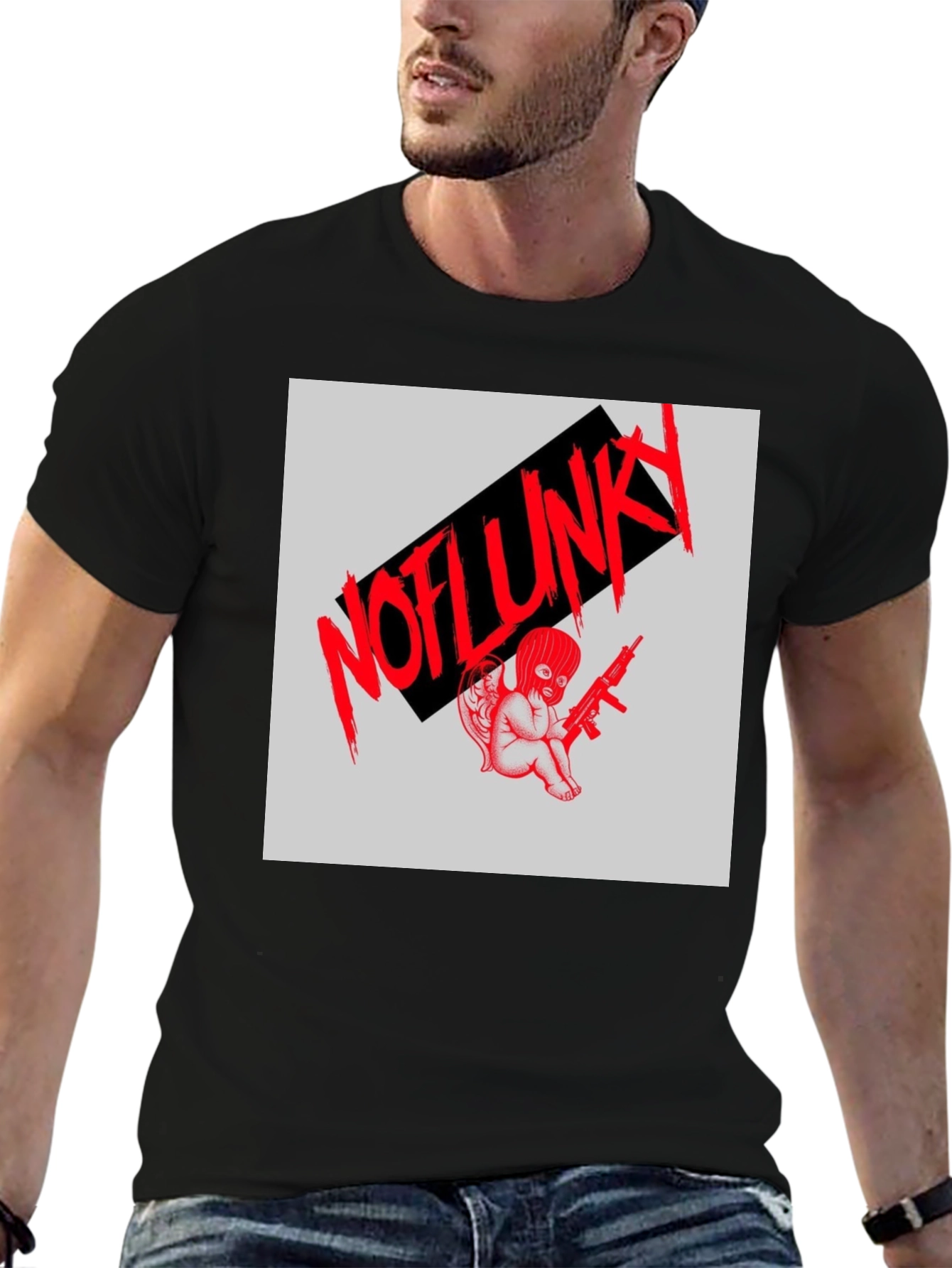 Edgy Graphic Tee - NOFLUNKY Angel